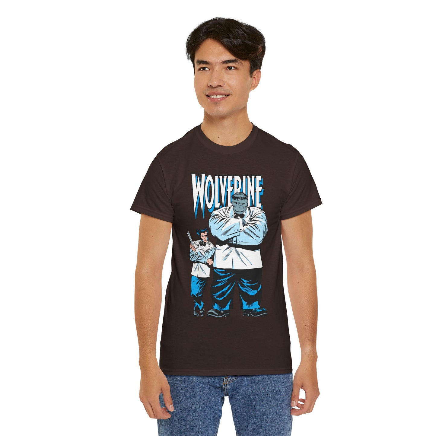 Wolverine & Hulk T-Shirt - Patch & Joe Fix-It - John Buscema Art - Logan in Madripoor - X-Men Character in Solo Adventure - Marvel Comics
