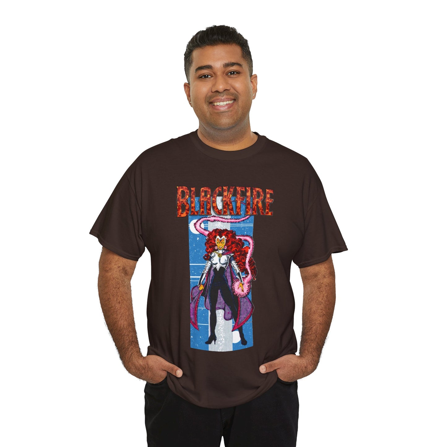 Blackfire T-Shirt - George Perez Art - New Teen Titans Enemy, Starfire's Evil Sister - From Tamaran - DC Comics
