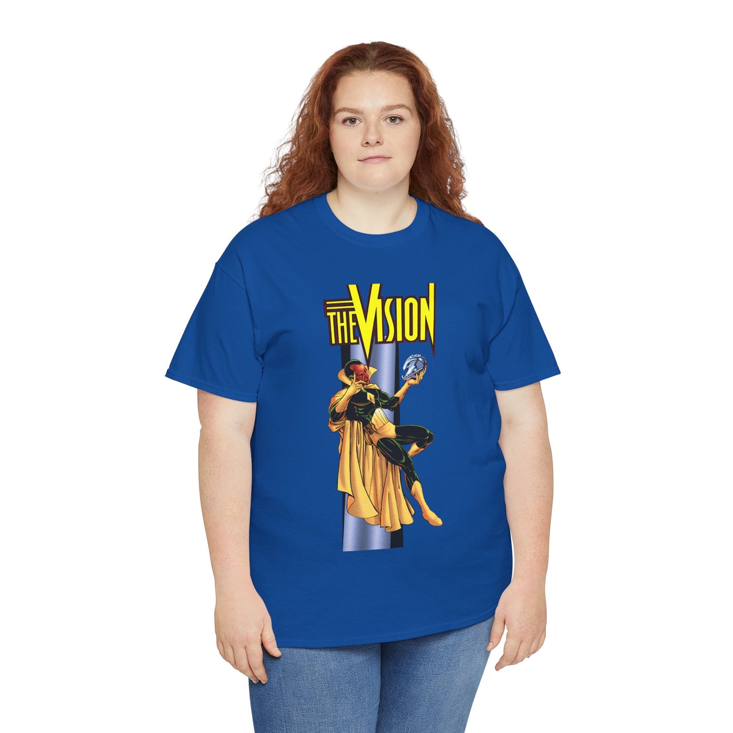 Vision T-Shirt - George Perez Art - Built by Ultron - Avengers Member - Marvel Comics