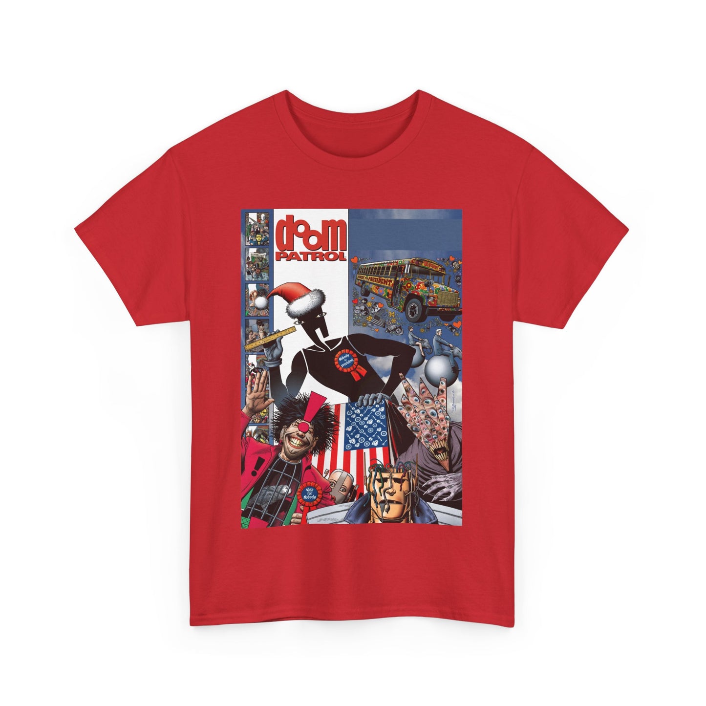Doom Patrol T-Shirt - Brian Bolland Art - Mr Nobody For President - DC Comics/Vertigo Cover Artwork