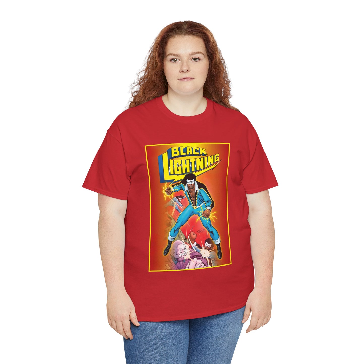 Black Lightning T-Shirt - Trevor Von Eeden Art - Jefferson Pierce - Suicide Slum, Metropolis - DC Comics