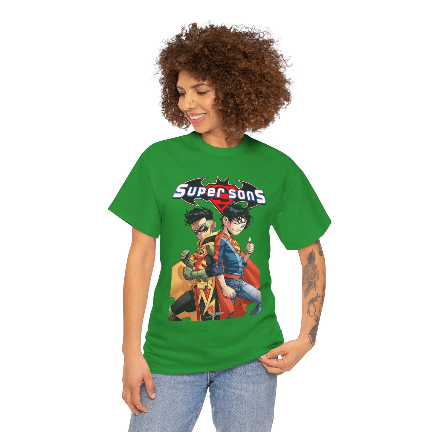 Super Sons T-Shirt - Jorge Jimenez Art - Superboy & Robin - Jon Kent & Damian Wayne - DC Comics - Sons of Superman & Batman