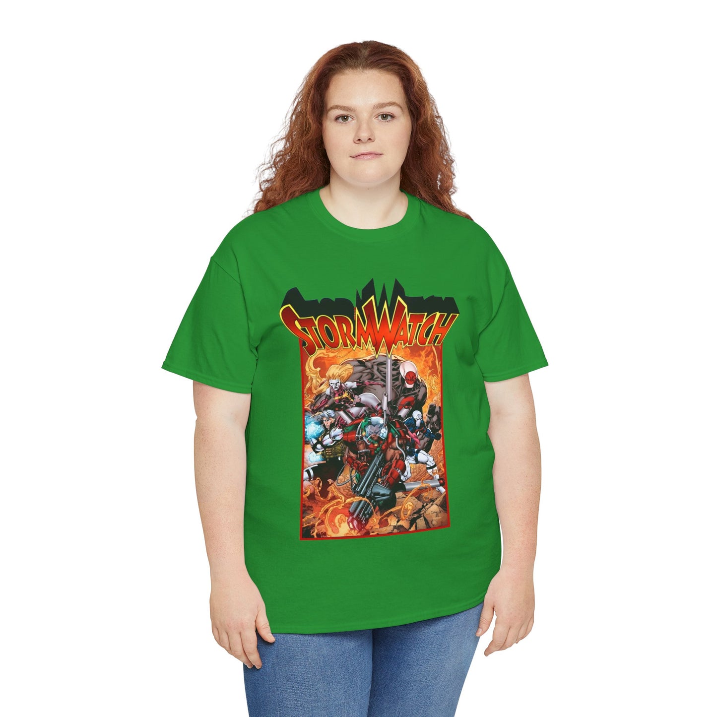 Stormwatch T-Shirt - Jim Lee Art - Battalion, Fuji, Hellstrike - Image/Wildstorm/DC Comics