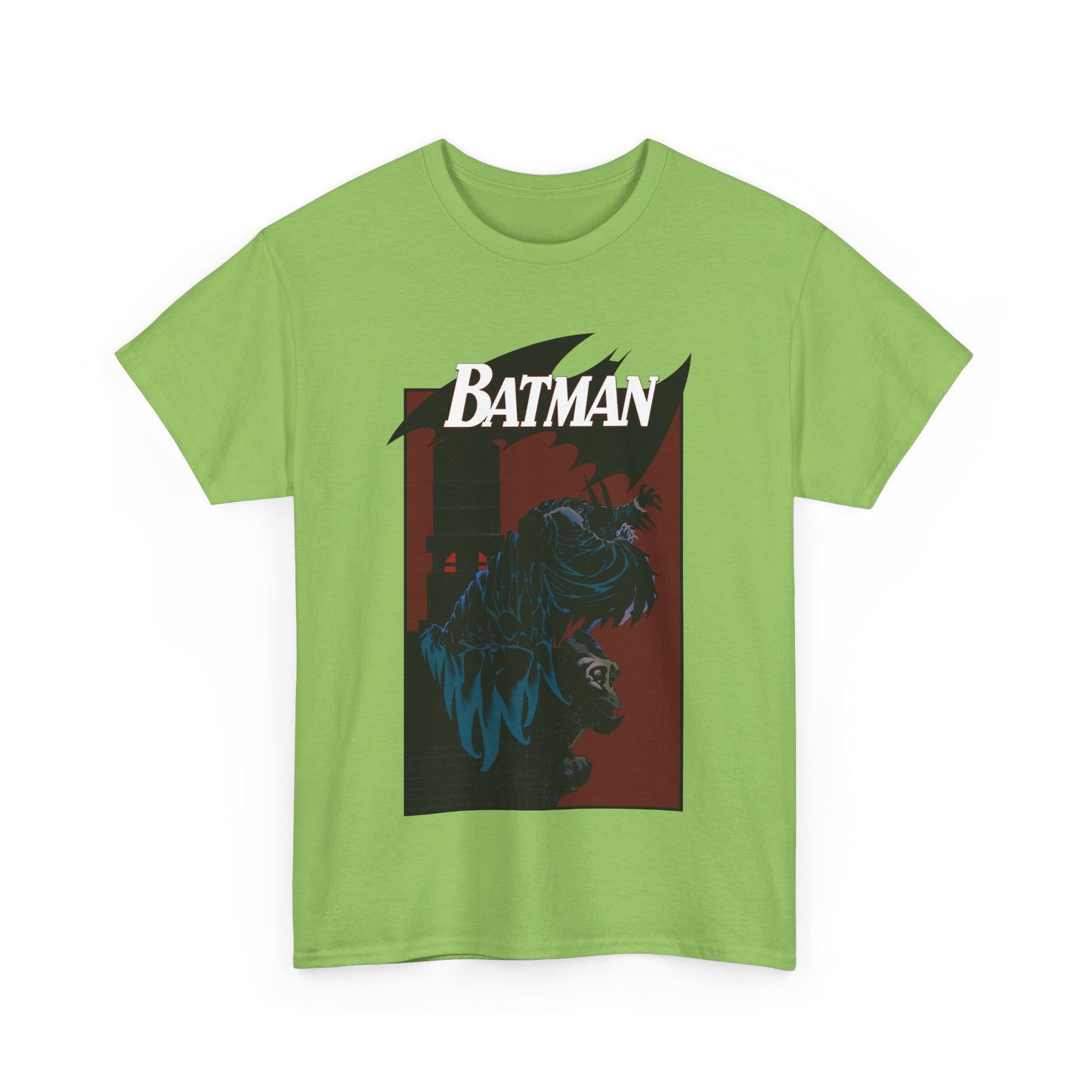 Batman T-Shirt - Kelley Jones Art - 1990s Dark Knight Detective Artwork - Perched on a Gargoyle - DC Comics