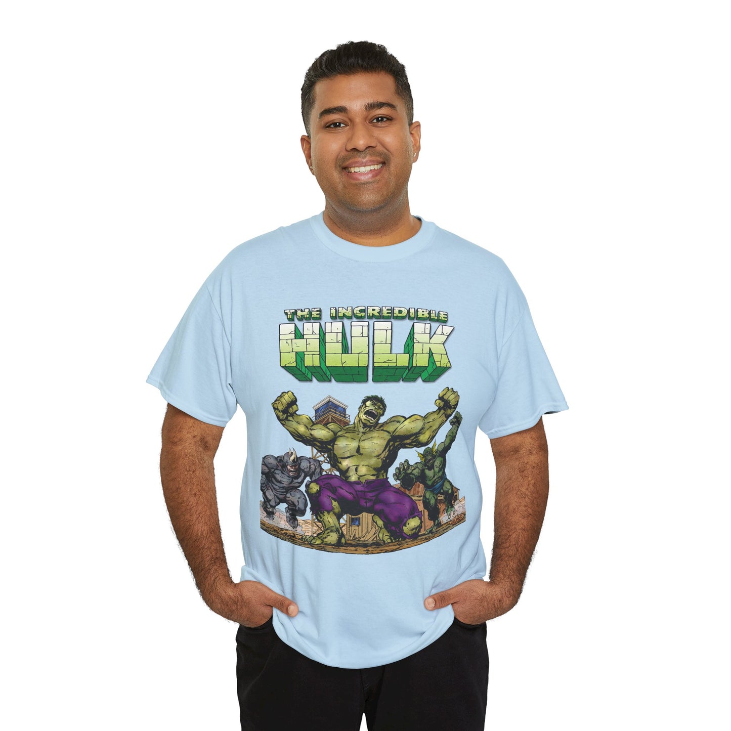 Incredible Hulk T-Shirt - Classic John Byrne Art - Rhino, Abomination - Marvel Comics - Bruce Banner