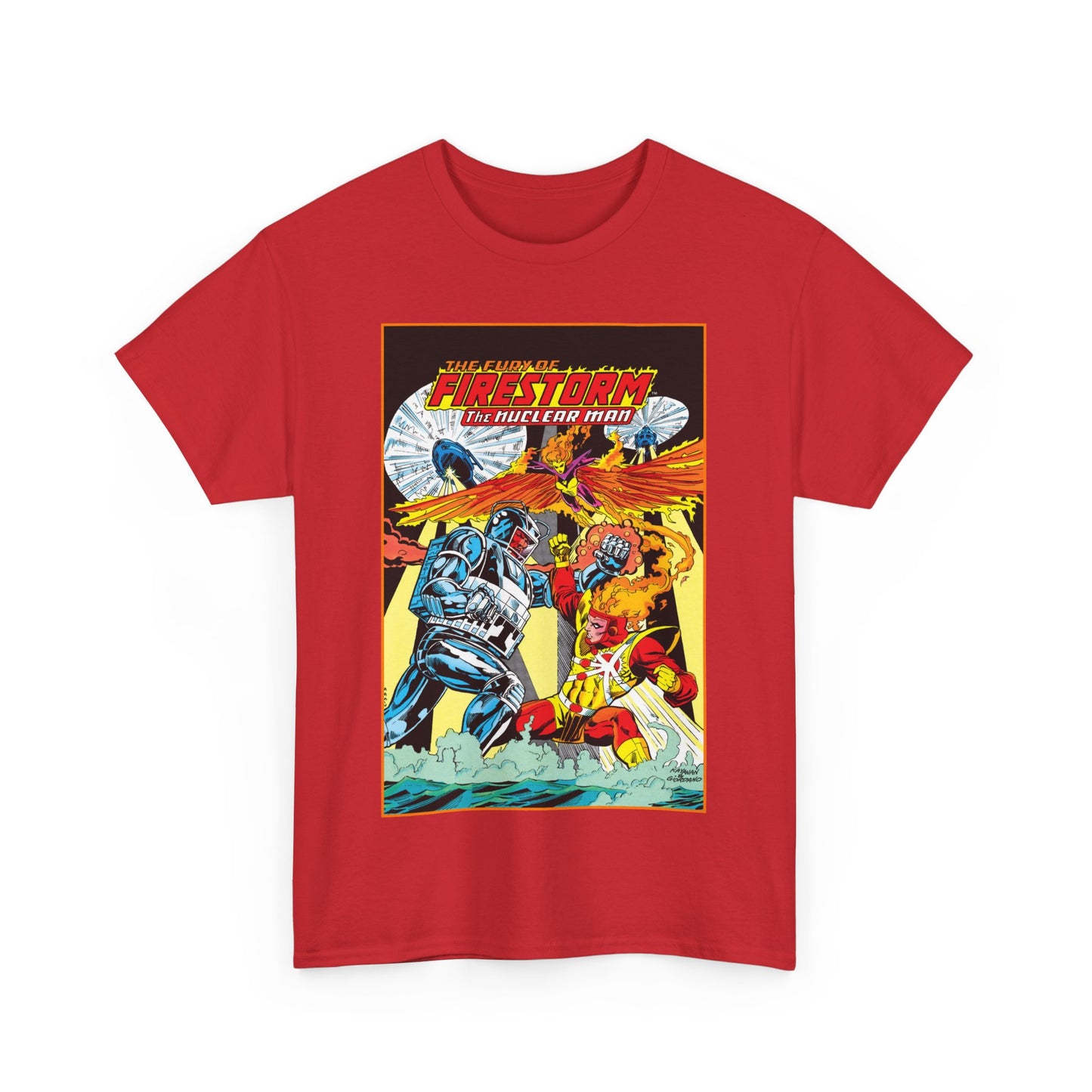 Fury of Firestorm T-Shirt - DC Comics - Firehawk, Tokamak - Annual #1 Art