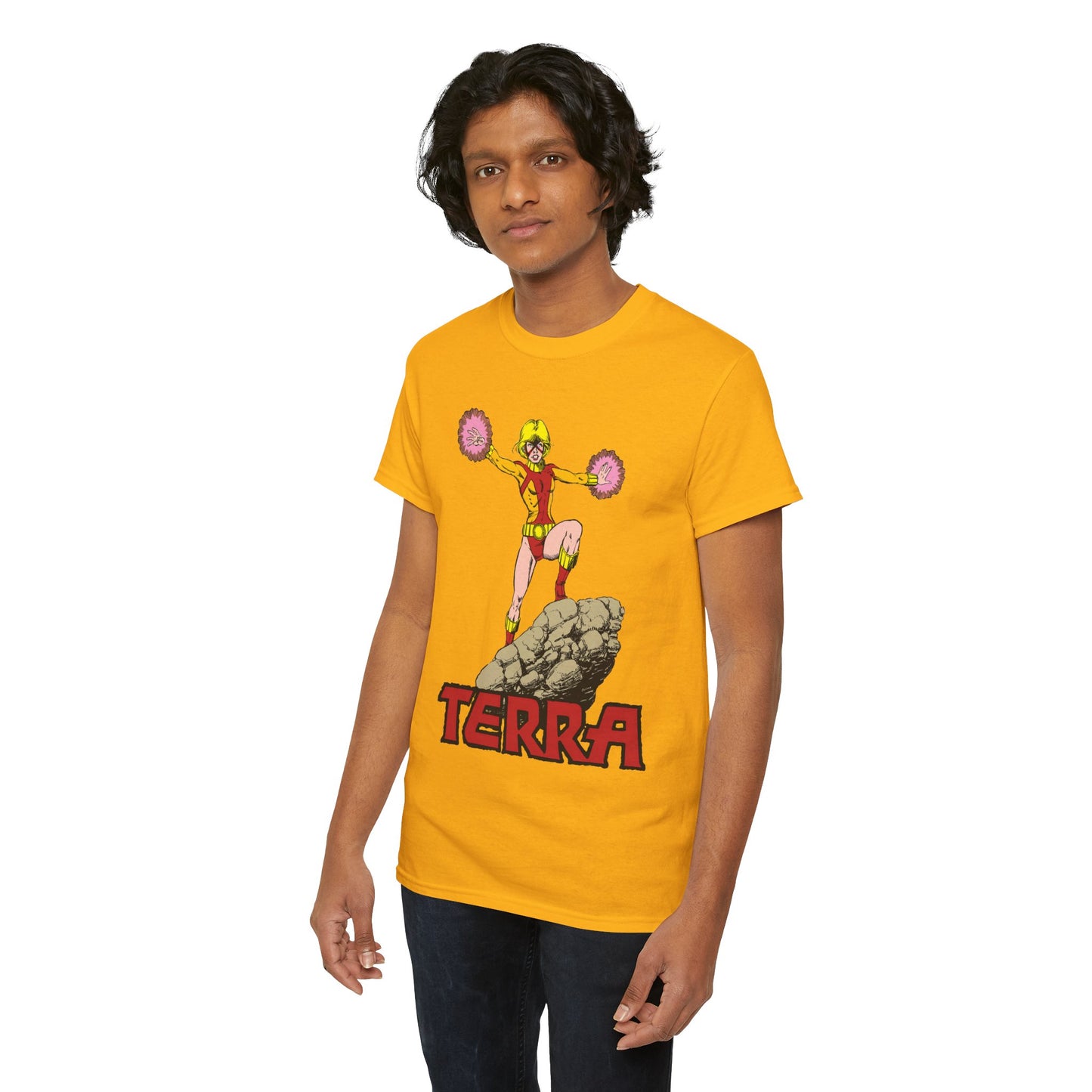 Terra T-Shirt - George Perez Art - - New Teen Titans & Traitor - Judas Contract - Tara Markov, Sister to Geo-Force - Deathstroke Ally - DC Comics