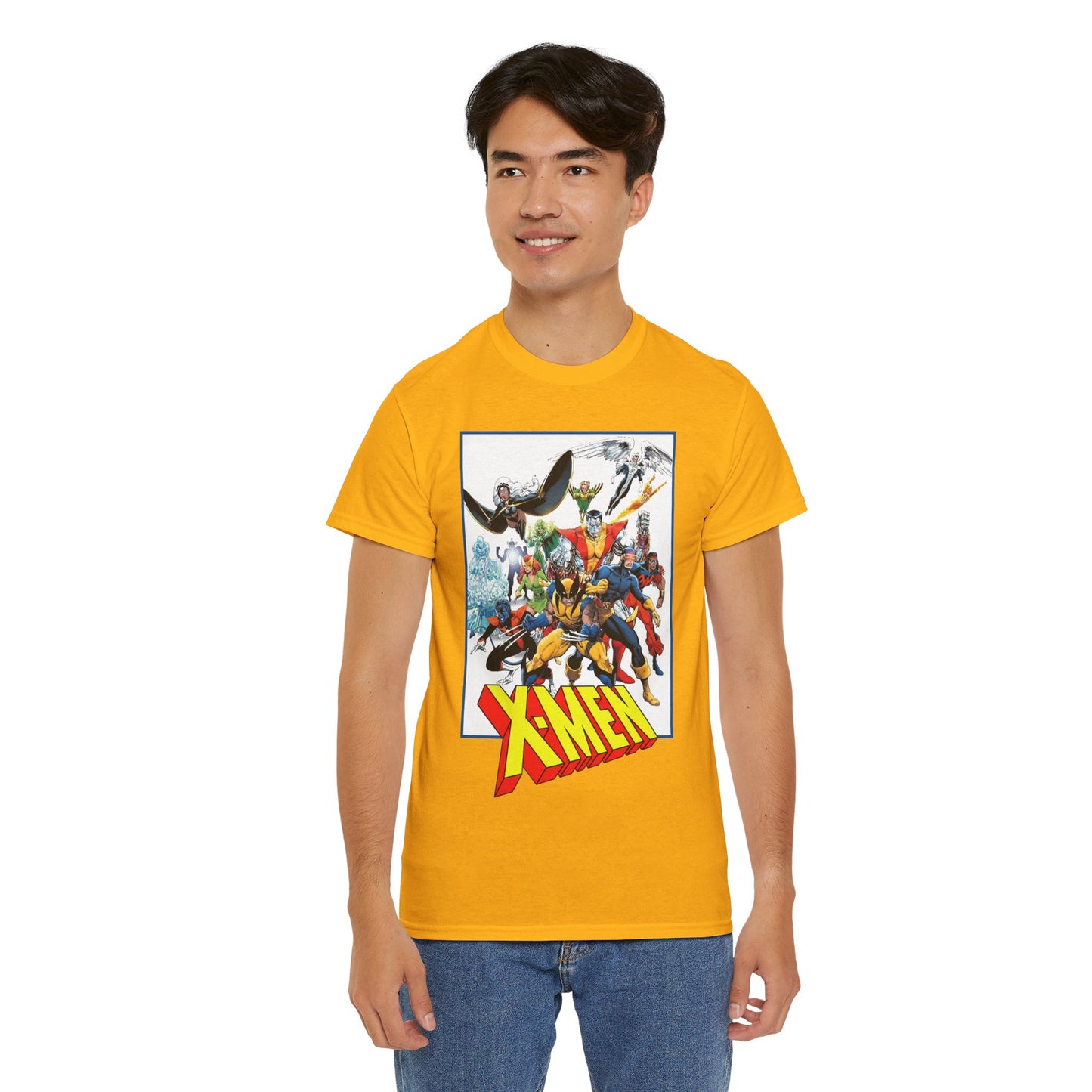 X-Men T-Shirt - Classic Arthur Adams Art - Marvel Comics - Wolverine, Colossus, Storm, Cyclops, Nightcrawler, Iceman