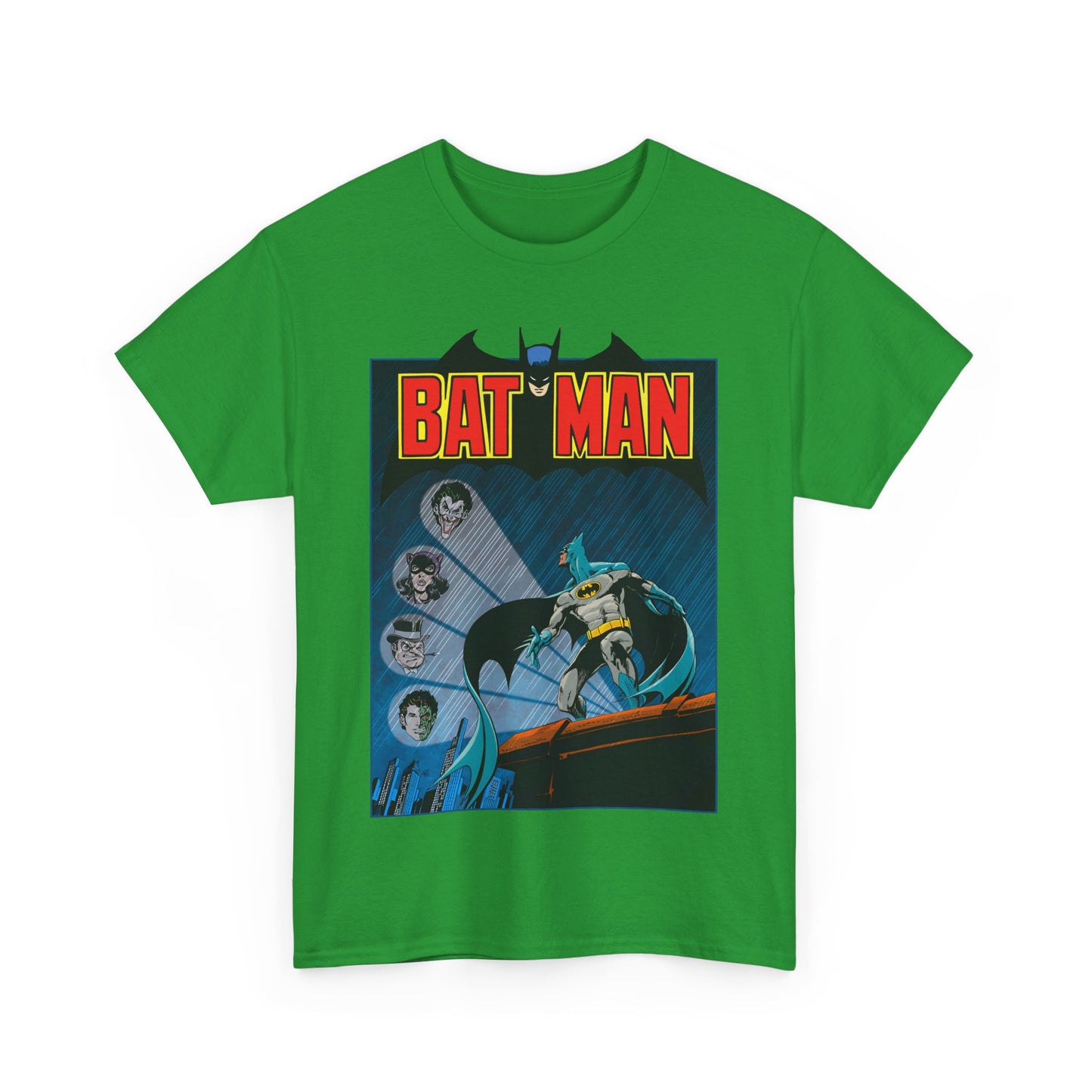 Batman T-Shirt - DC Comics - Catwoman, Joker, Two-Face, Penguin - Bronze Age Art - Gotham City