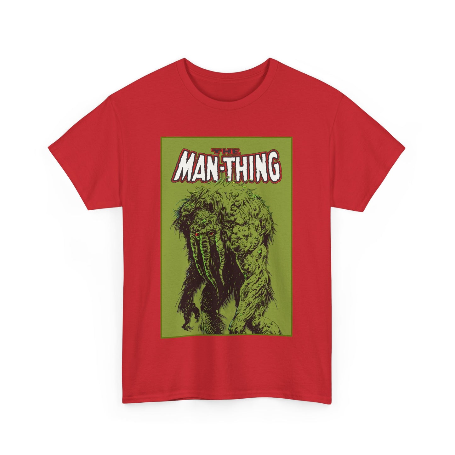 Man-Thing T-Shirt - Marvel Comics - Whatever Knows Fear Burns At The Touch - Swamp Monster