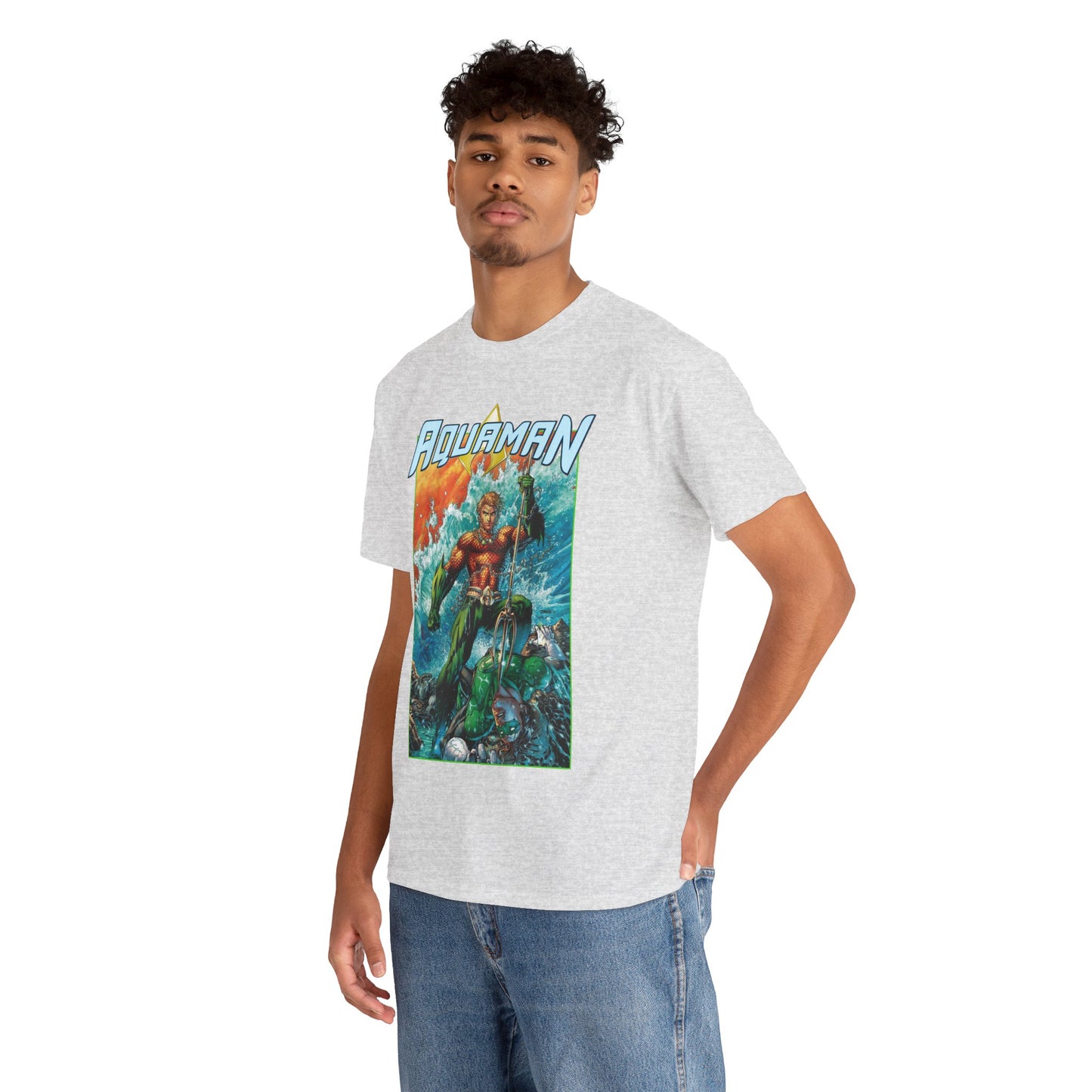 Aquaman T-Shirt - Jim Lee Art - DC New 52 - Arthur Curry, King of Atlantis - DC Comics