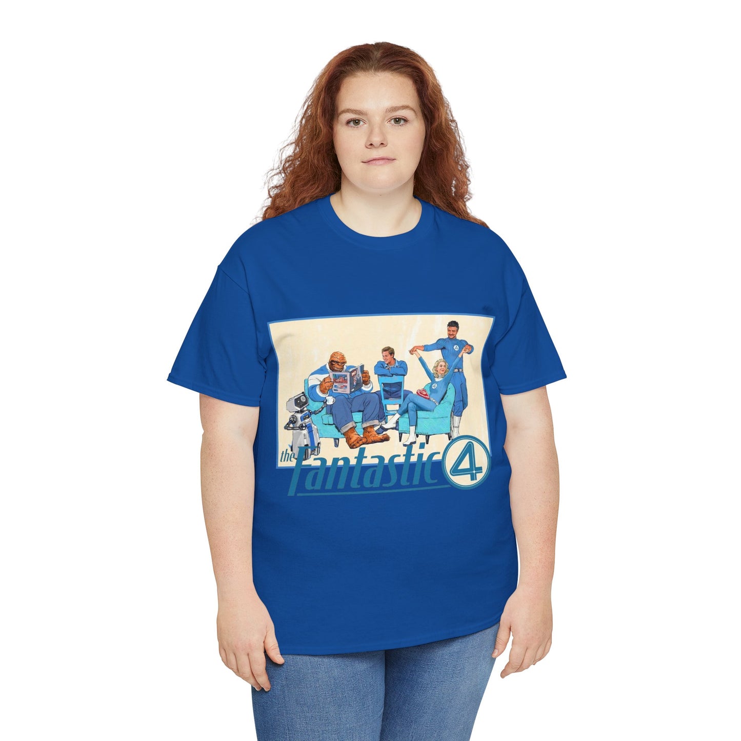 Fantastic Four T-Shirt - 2025 MCU Movie - Reed Richards, Invisible Woman, Thing, Human Torch - Marvel Comics Characters