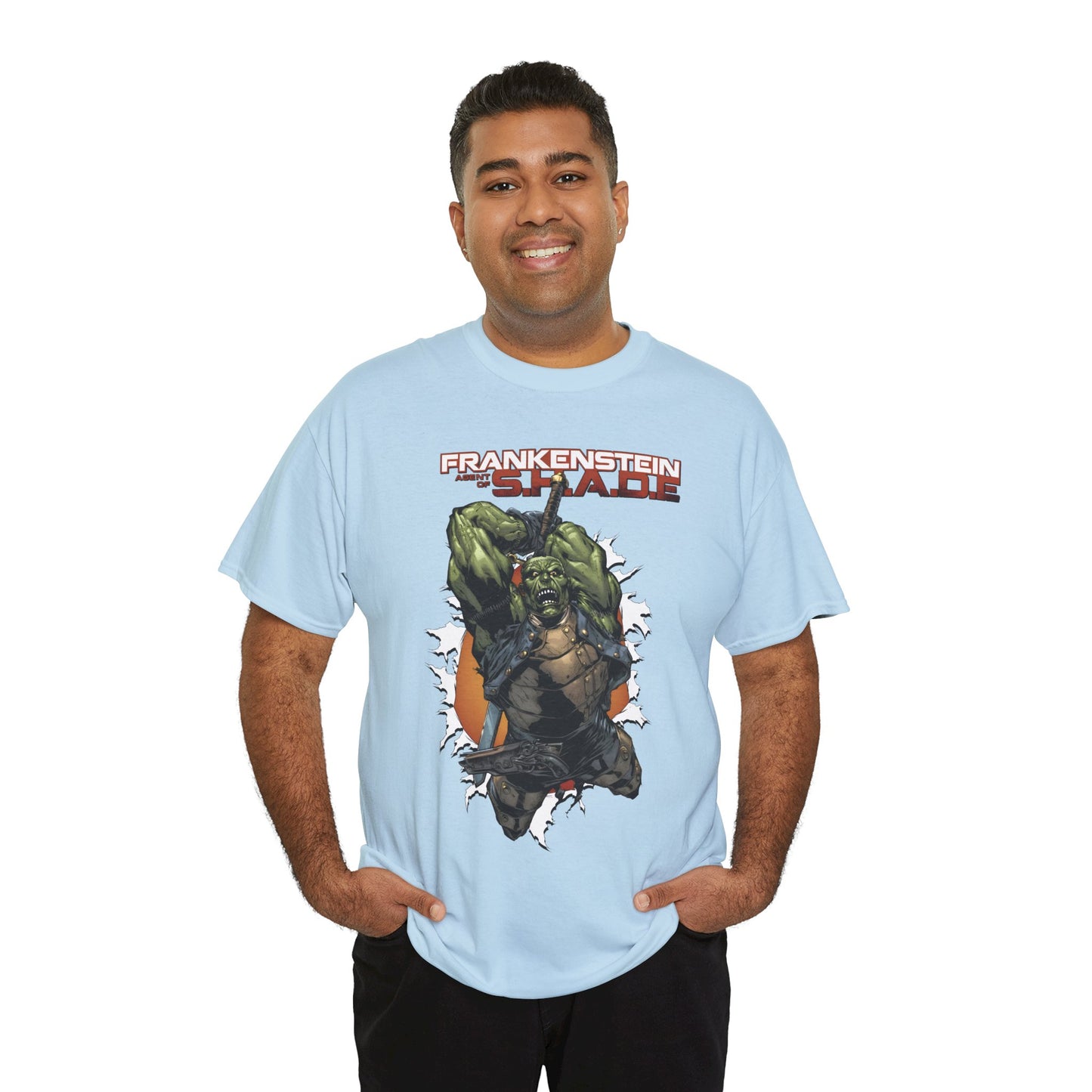Frankenstein, Agent of SHADE T-Shirt - Alberto Ponticelli Art - New 52 Series - DC Comics