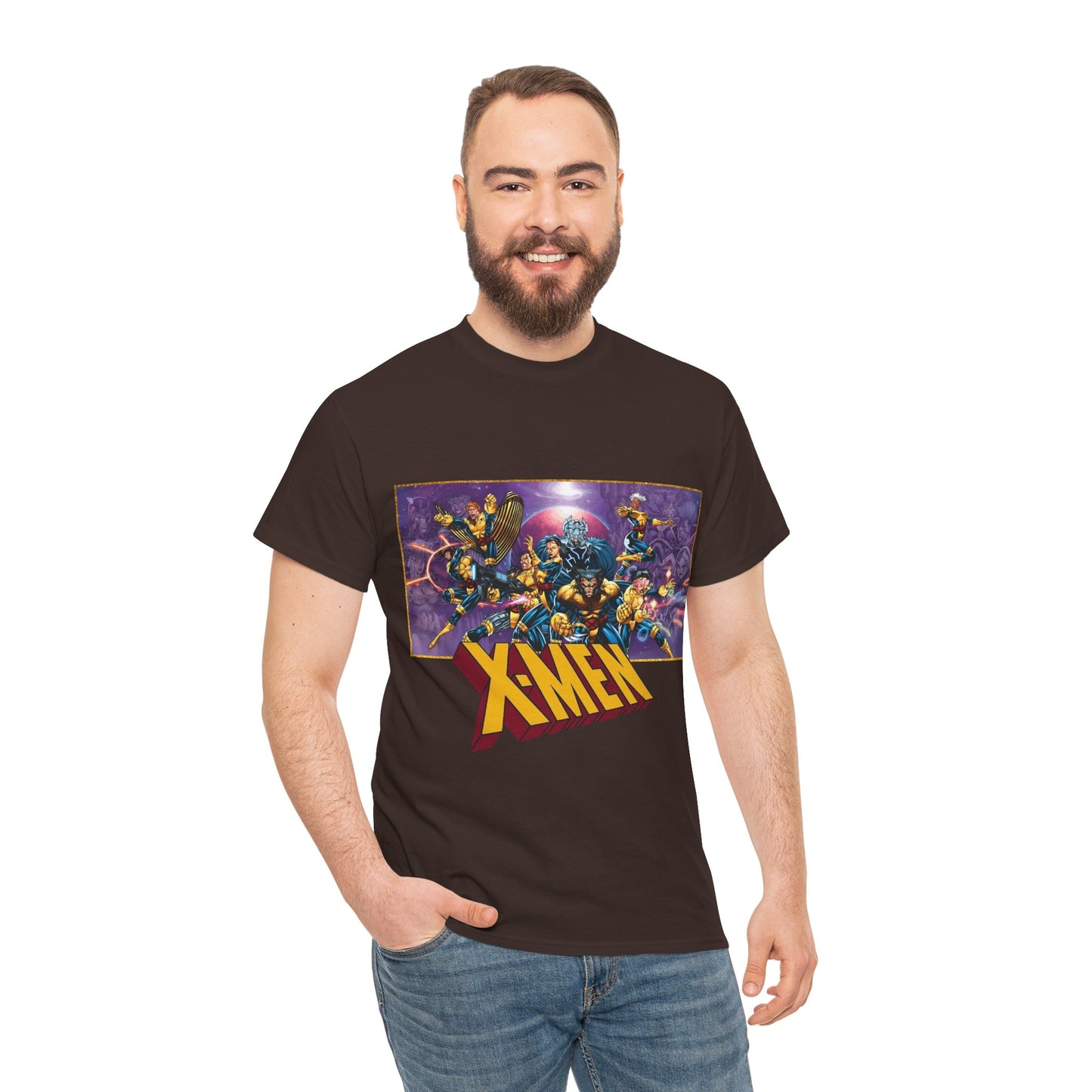 X-Men T-Shirt - Jim Lee Art - Wolverine, Storm, Gambit, Psylocke, Jubilee, Forge, Banshee - Marvel Comics Mutants