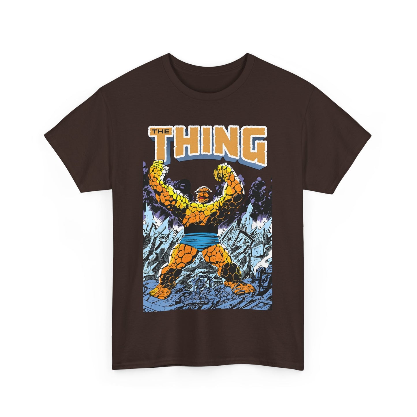 The Thing T-Shirt - John Byrne Art - Member of the Fantastic Four - Marvel Comics 1980s - Ben Grimm