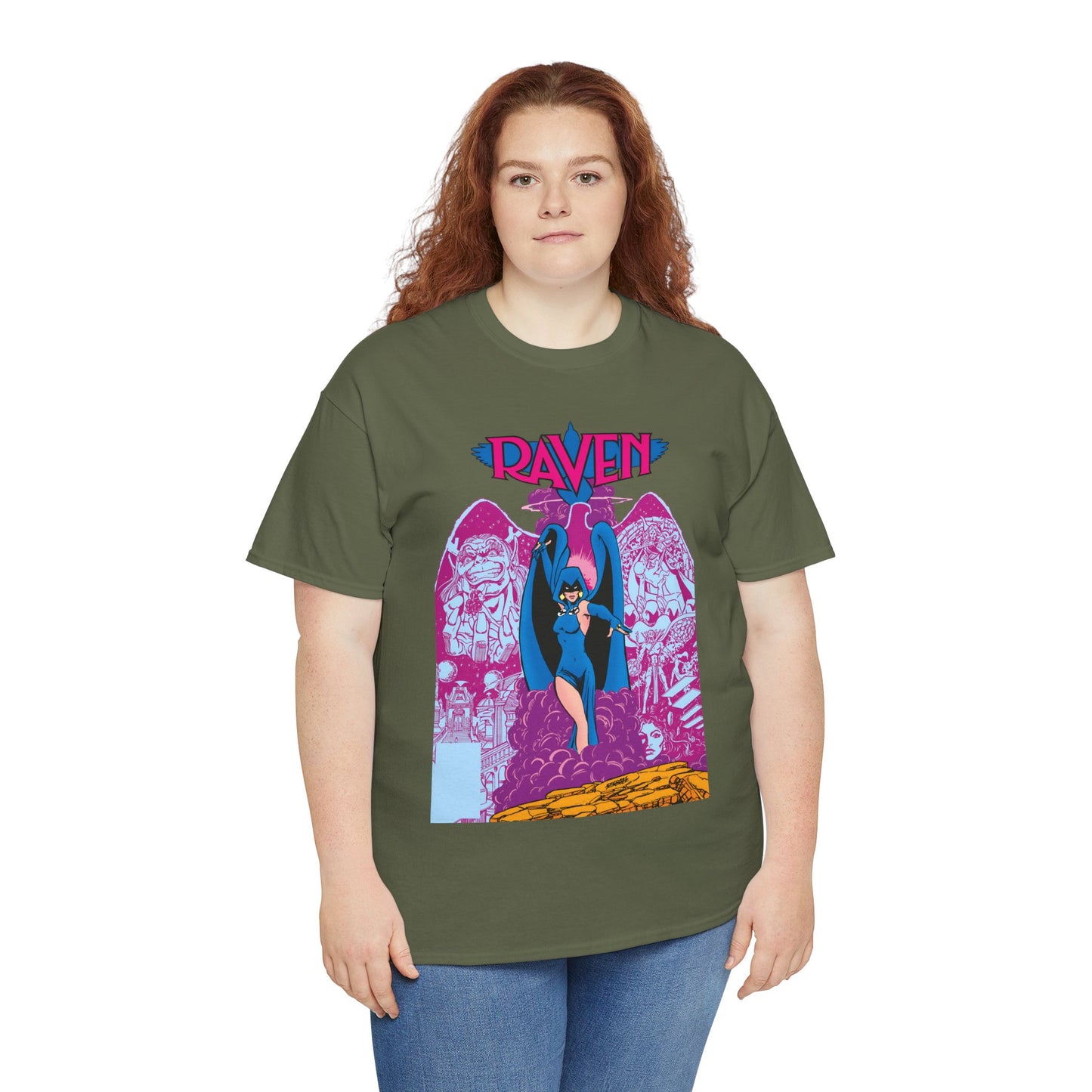 Raven T-Shirt - George Perez Art - New Teen Titans - Trigon, Azarath - DC Comics
