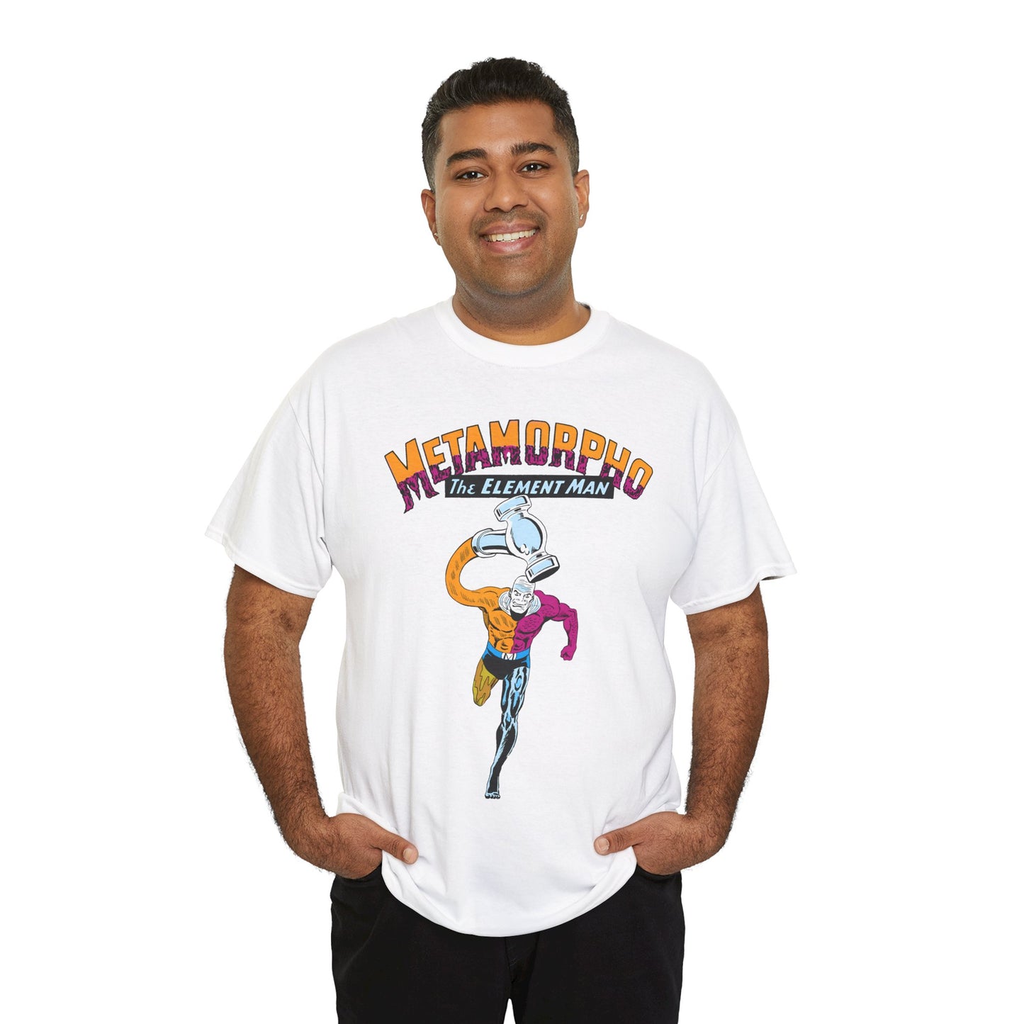 Metamorpho T-Shirt - Jim Aparo Art - DC Comics - Outsiders Team Member - New Superman Movie