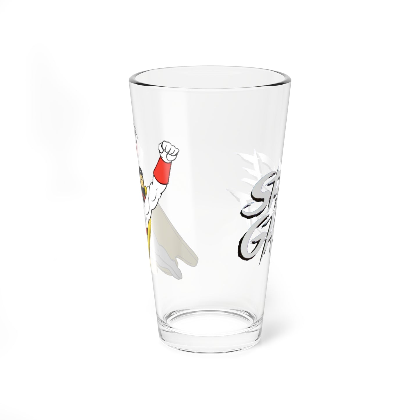 Space Ghost Pint Glass, 16oz - Popular Hanna-Barbera Saturday Morning Cartoon - 1960s - Alex Toth Design - Ghost Planet
