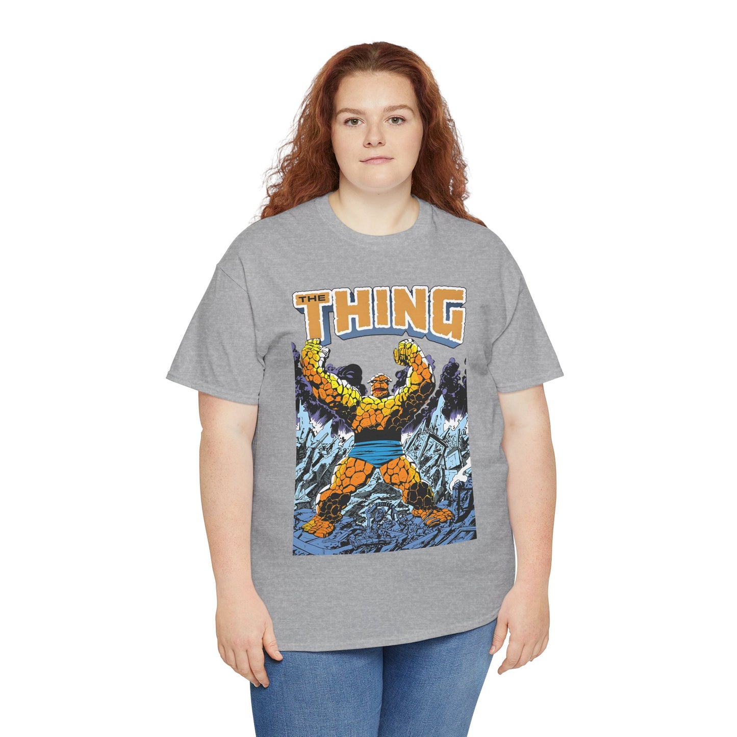 The Thing T-Shirt - John Byrne Art - Member of the Fantastic Four - Marvel Comics 1980s - Ben Grimm