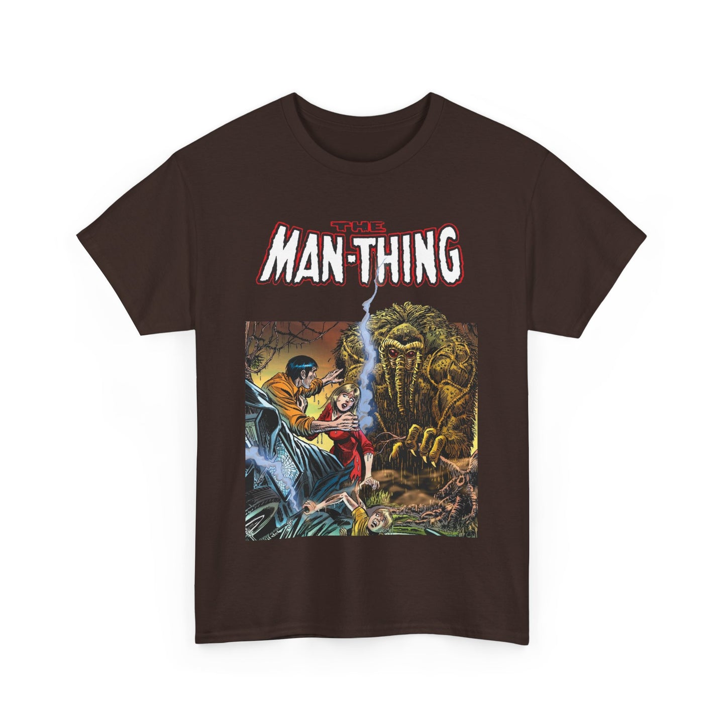 Man-Thing T-Shirt - Adventure into Fear #18 Cover Art - Marvel Comics - Whatever Knows Fear Burns At The Touch - Swamp Monster