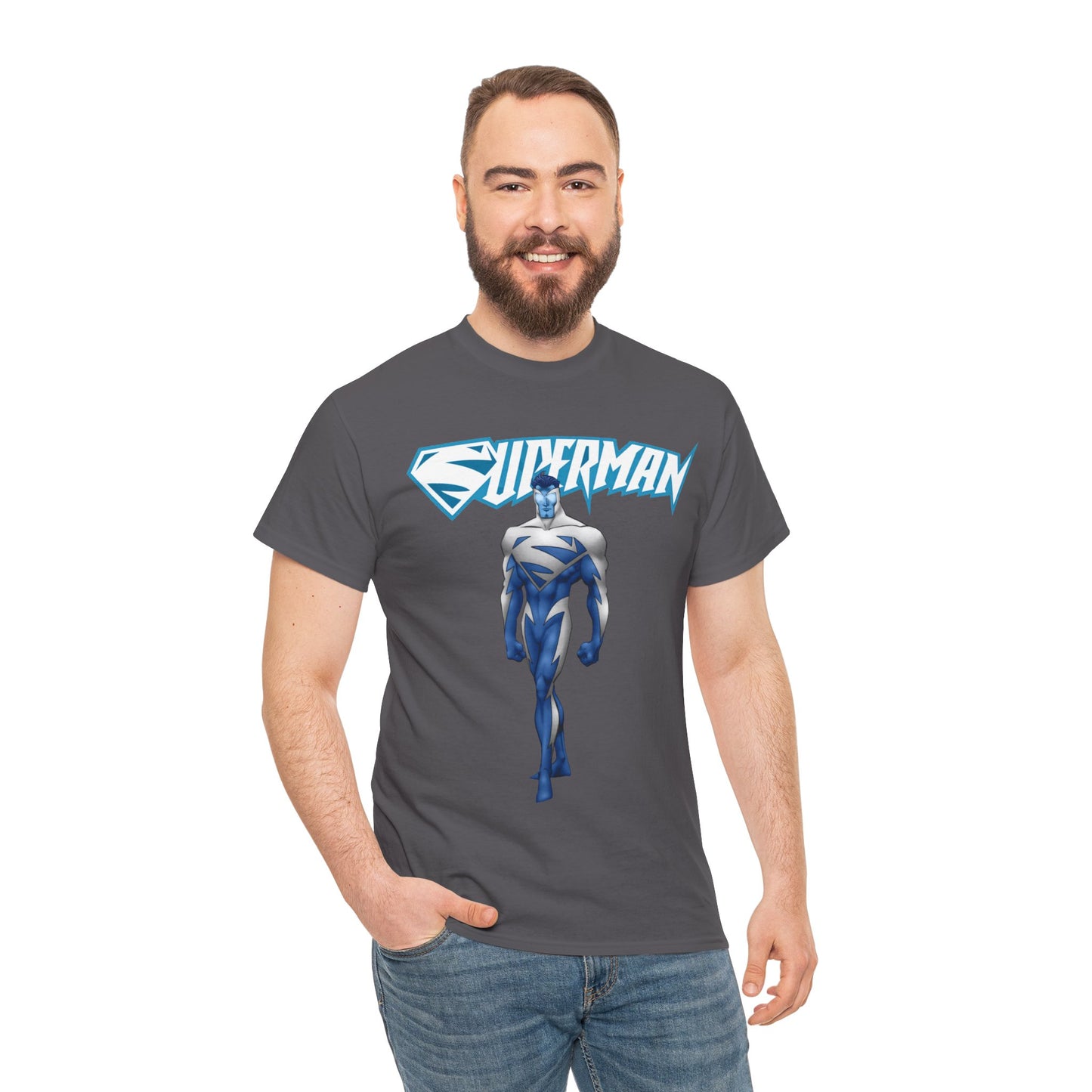 Superman T-Shirt - Clark Kent - Man of Steel - DC Comics - Electric Superman 1990s Storyline