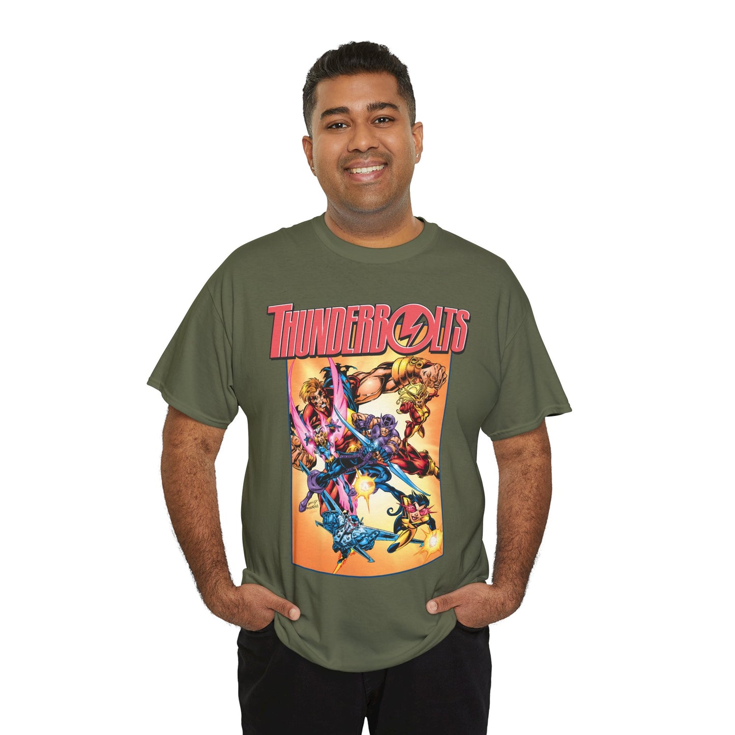 Thunderbolts T-Shirt - Mark Bagley Art - Hawkeye, Songbird - Marvel Comics - Avengers Connection