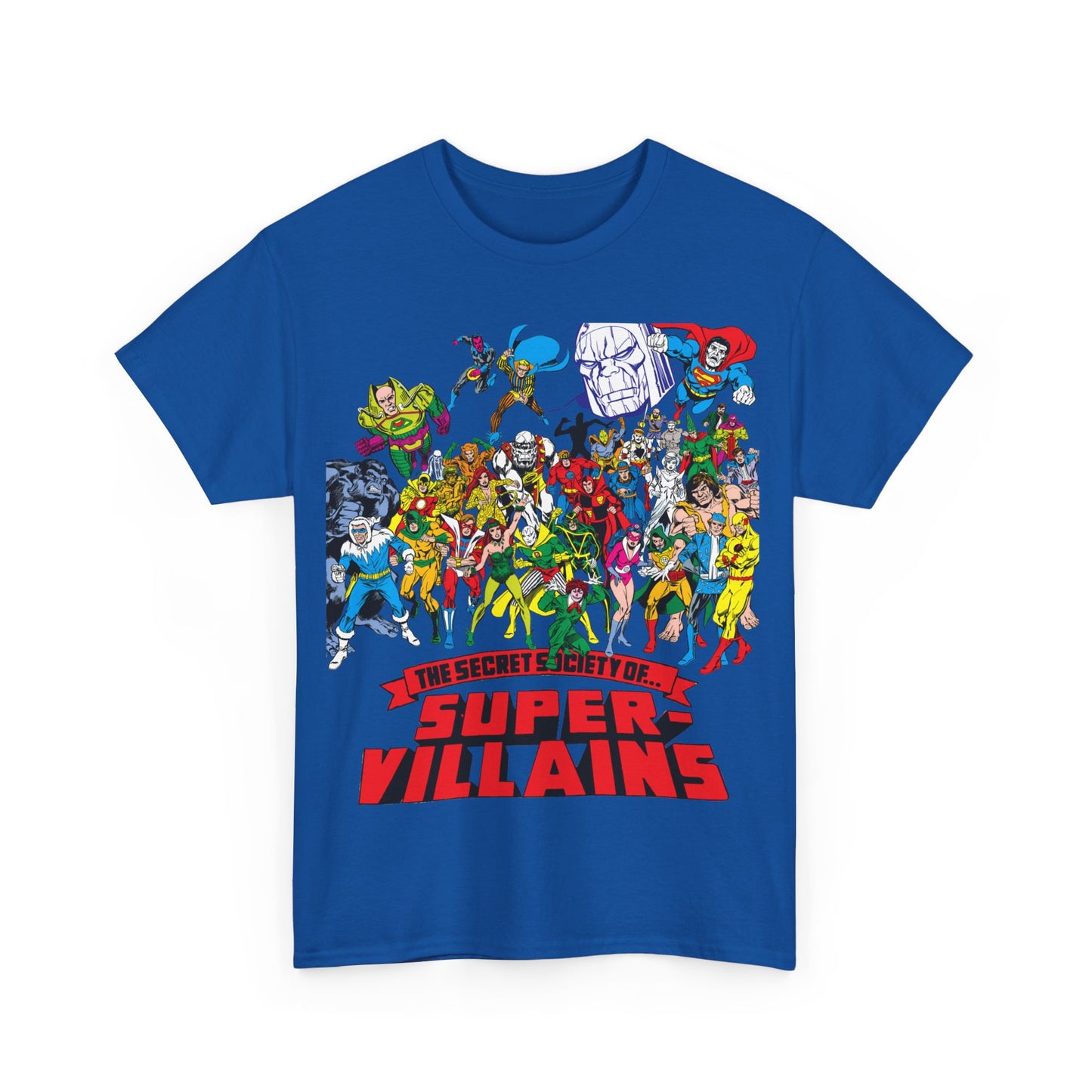 Secret Society of Super-Villains T-Shirt - DC Comics - SSOSV - Luthor, Grodd, Darkseid, Sinestro, Poison Ivy, Mirror Master