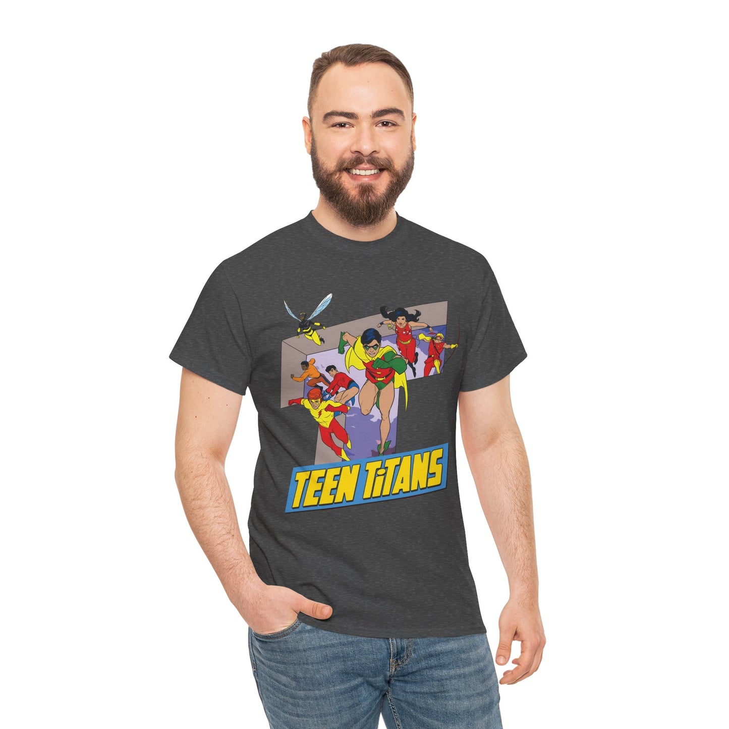 Teen Titans T-Shirt - Robin, Wonder Girl, Kid Flash, Speedy, Bumblebee, Mal, Aqualad - DC Comics