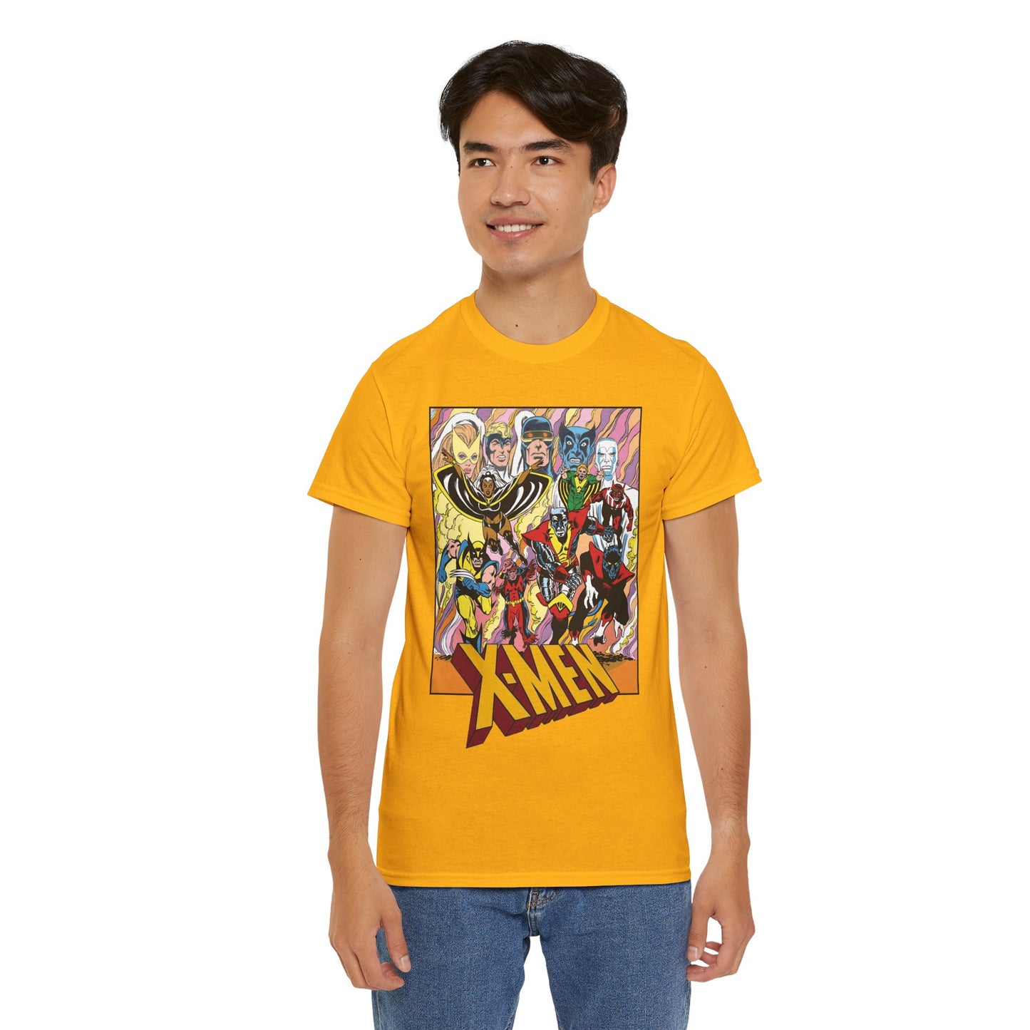 Uncanny X-Men T-Shirt - Dave Cockrum Art - Cyclops, Nightcrawler, Storm, Wolverine, Thunderbird - Marvel Comics