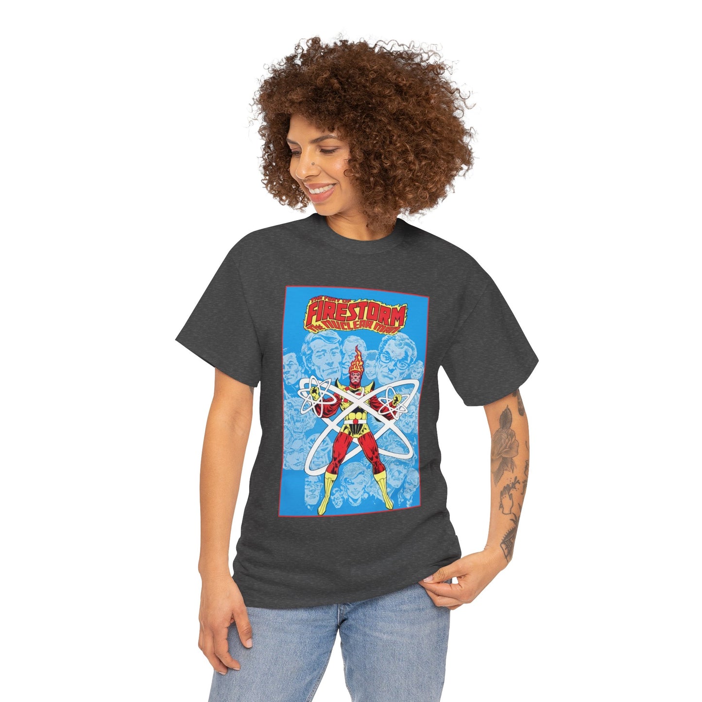 Fury of Firestorm T-Shirt - Pat Broderick Art - The Nuclear Man, Ronnie Raymond - JLA Member - DC Comics