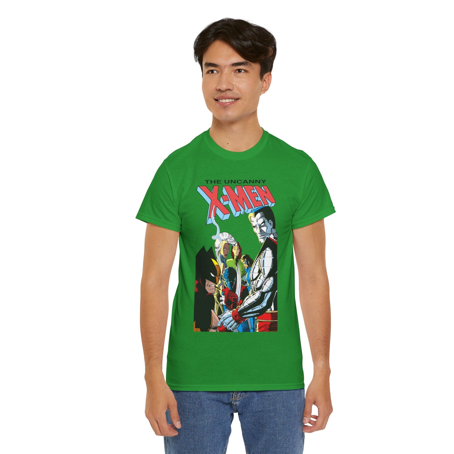 Uncanny X-Men T-Shirt - John Romita Jr Art - Storm, Wolverine, Rogue, Nightcrawler, Colossus, Shadowcat - Mutant Massacre - Marvel Comics