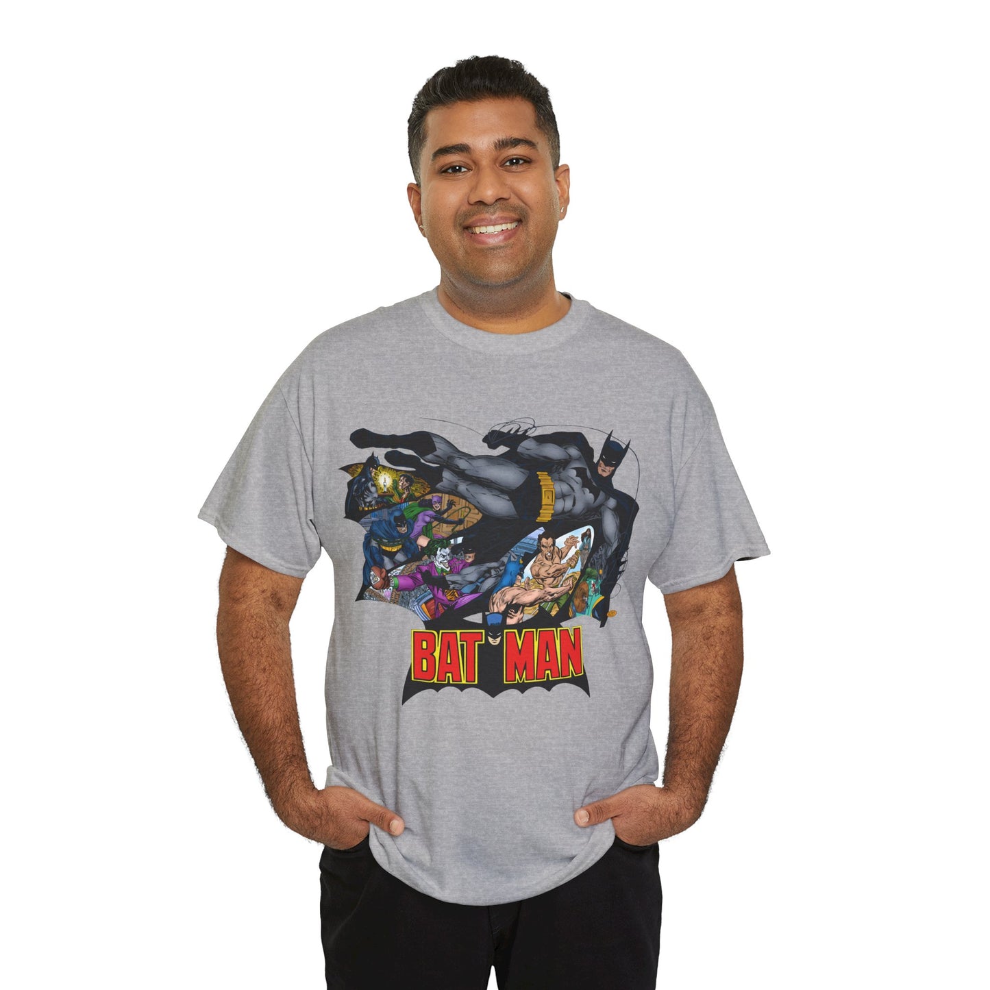 Batman T-Shirt - John Byrne Art - Joker, Catwoman, Ra's al Ghul, Talia - DC Comics - The Batcave