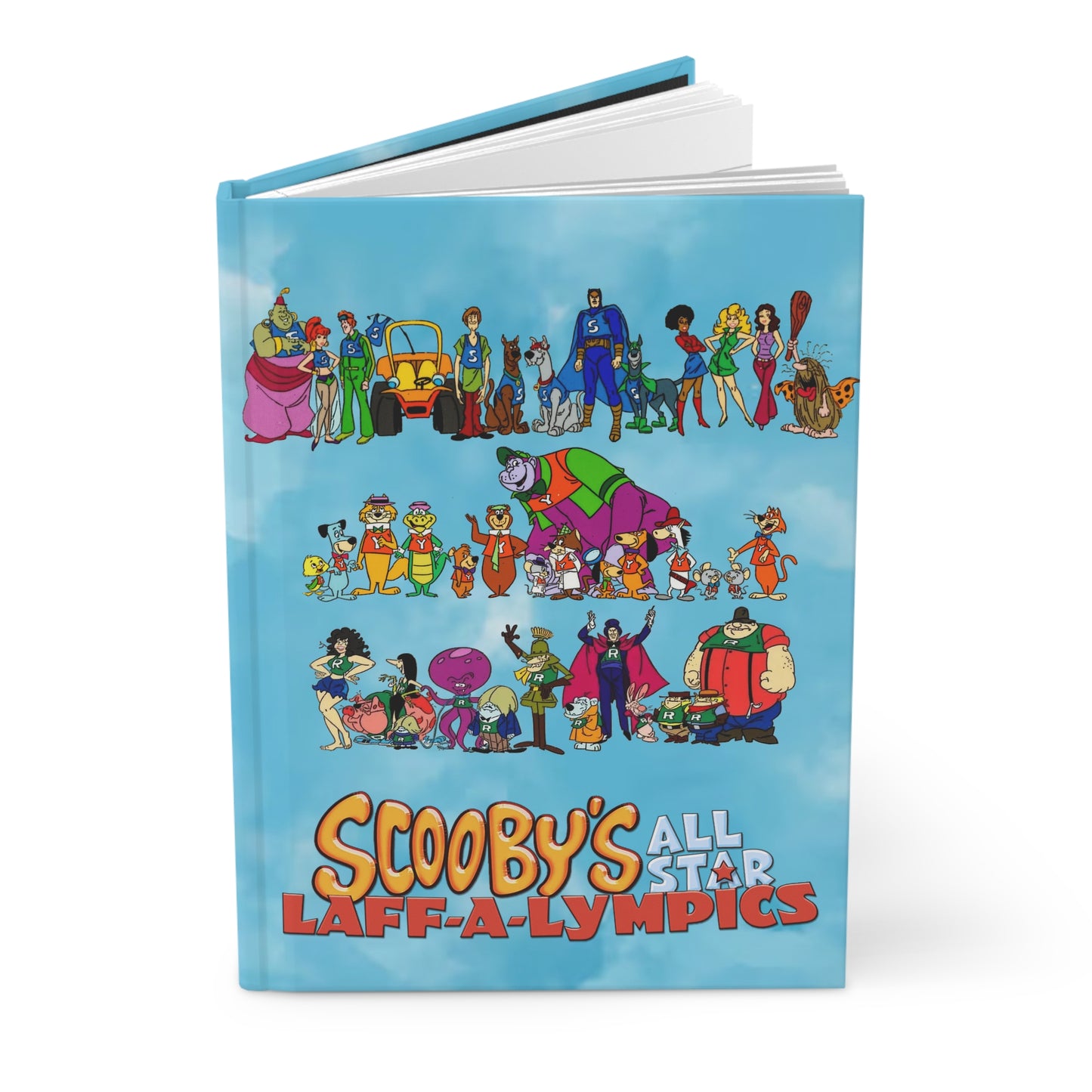 Scooby's All-Star Laff-A-Lympics Hardcover Journal - 150 Lined Pages - Dynomutt, Grape Ape, Speed Buggy, Yogi Bear, Wally Gator