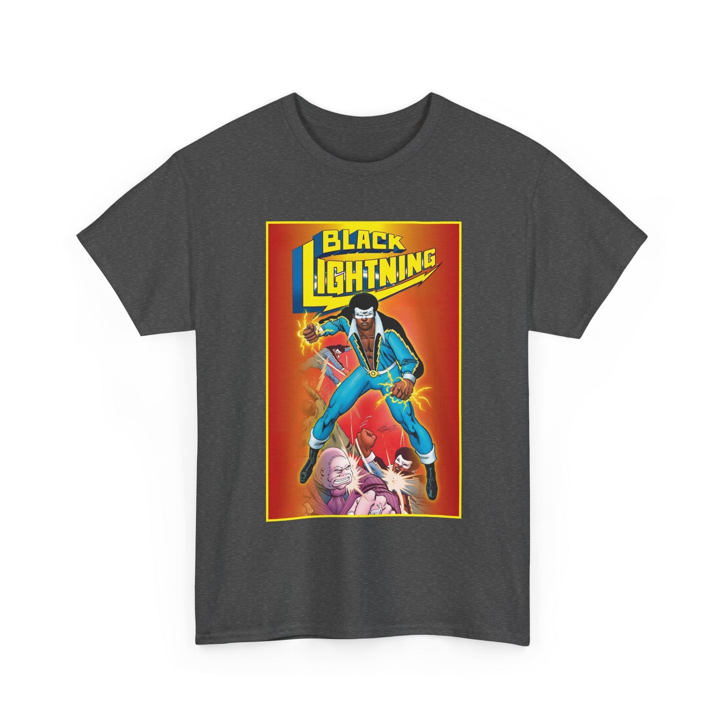 Black Lightning T-Shirt - Trevor Von Eeden Art - Jefferson Pierce - Suicide Slum, Metropolis - DC Comics