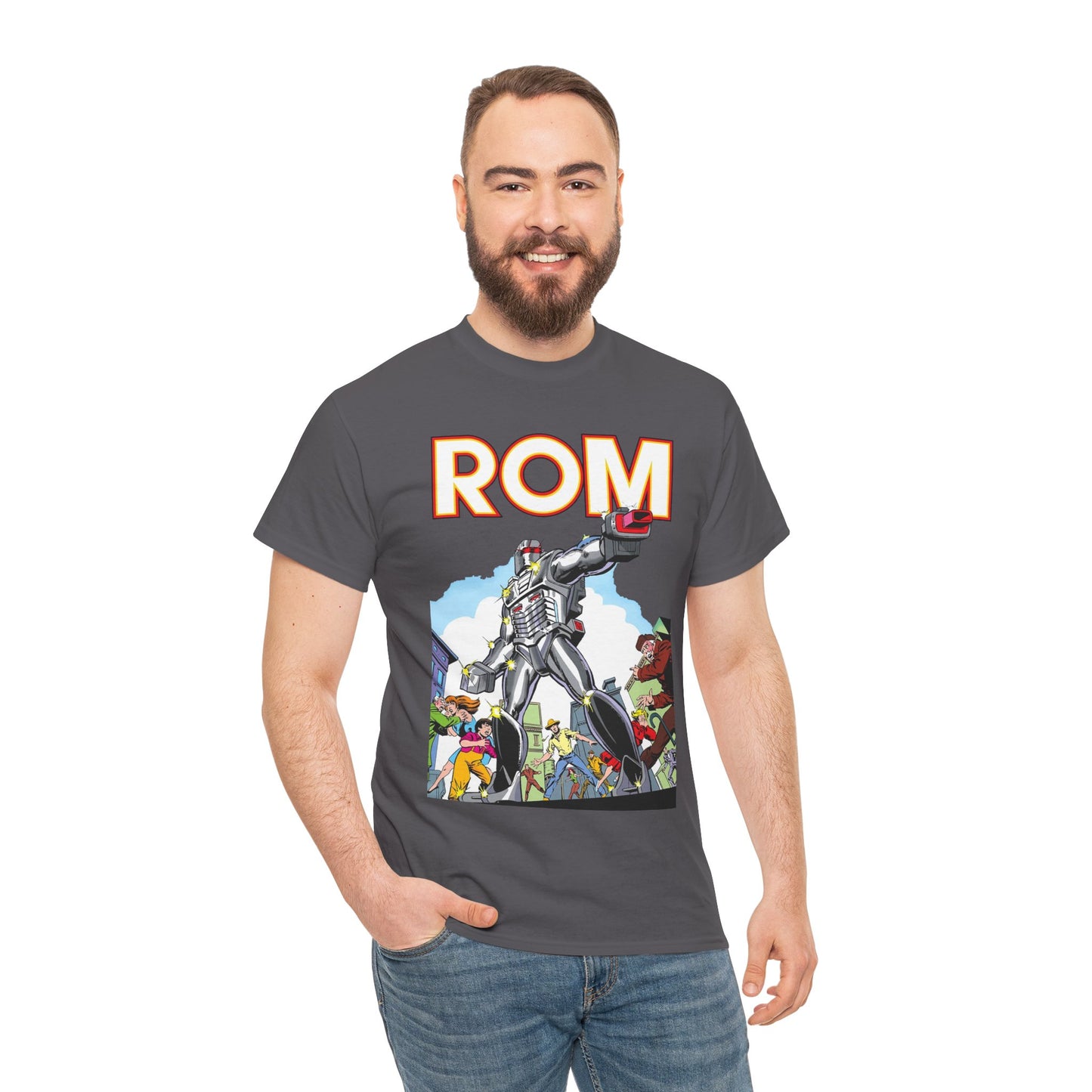 Rom: Spaceknight T-Shirt - Marvel Comics Art- Retro Character - Dire Wraiths