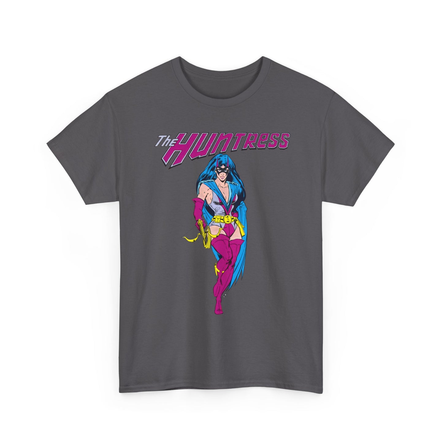 Huntress T-Shirt - Joe Staton Art - Helena Wayne, Daughter of Earth 2 Batman & Catwoman - Pre-Crisis JSA Member - DC Comics