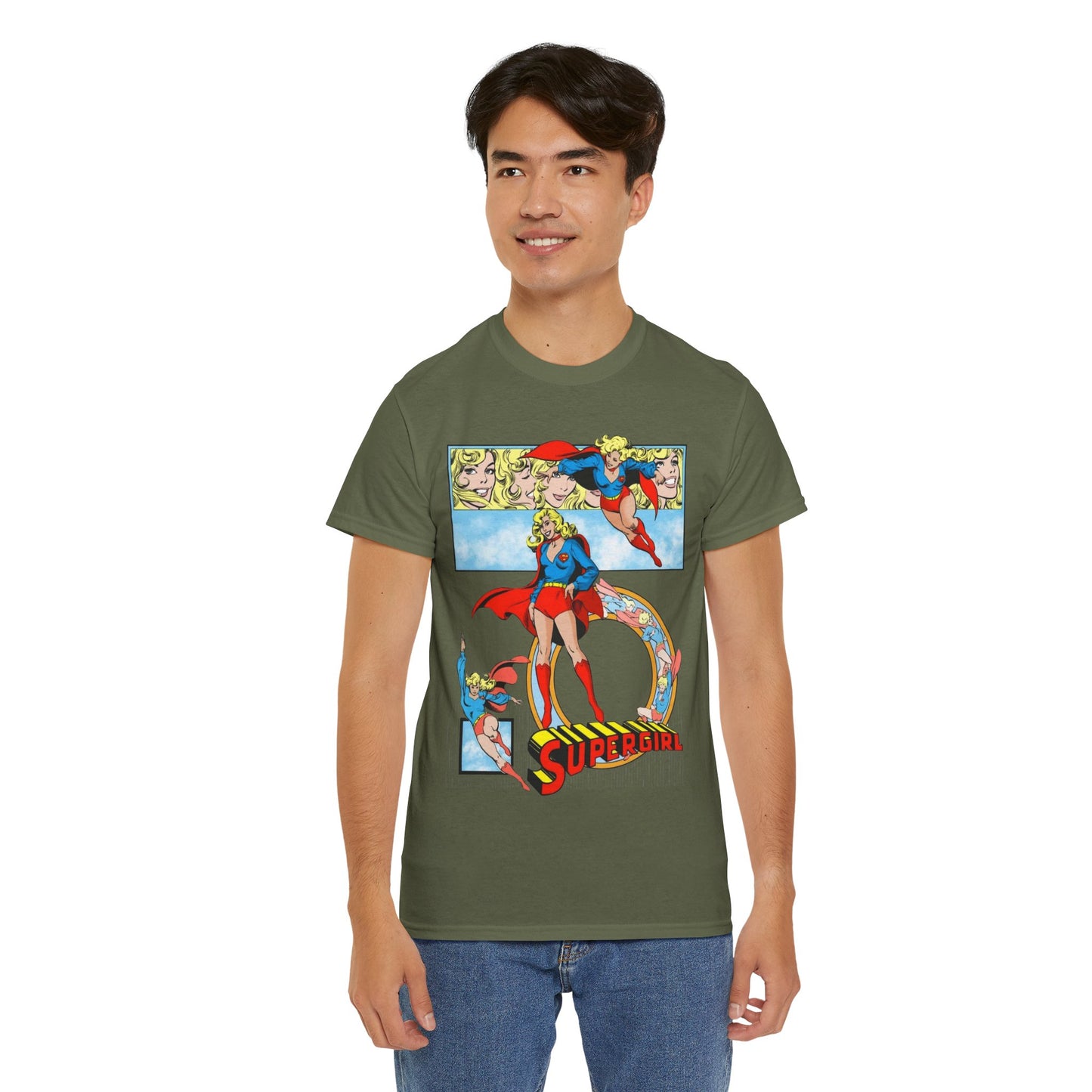 Supergirl T-Shirt - Krypton, Superman, Kara, Kandor - DC Comics - 1980s Art - Style Guide - Superman's Cousin