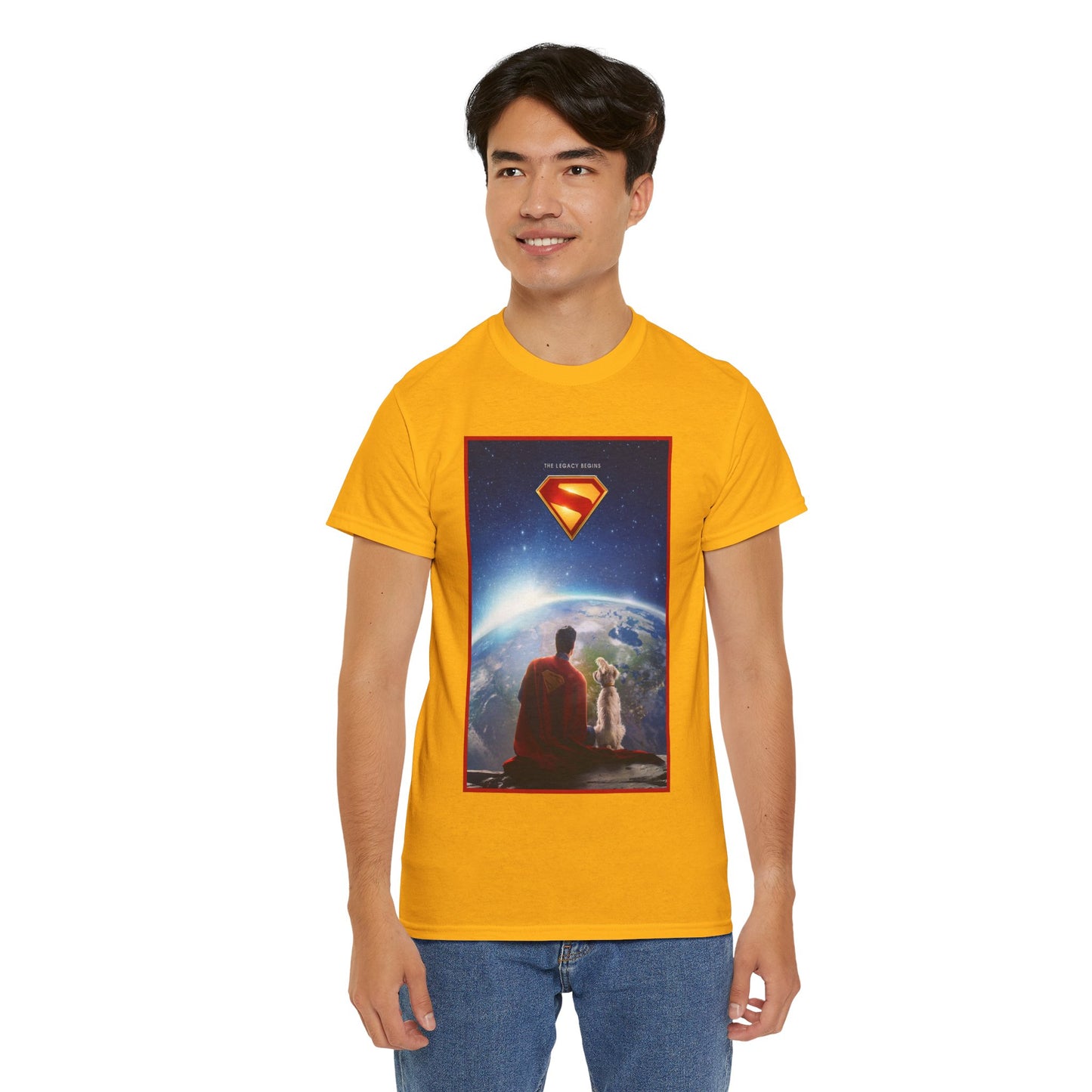 Superman Legacy T-Shirt - 2025 James Gunn Movie Scene - Clark & Krypto On the Moon - David Corenswet - DC Comics - Man of Steel