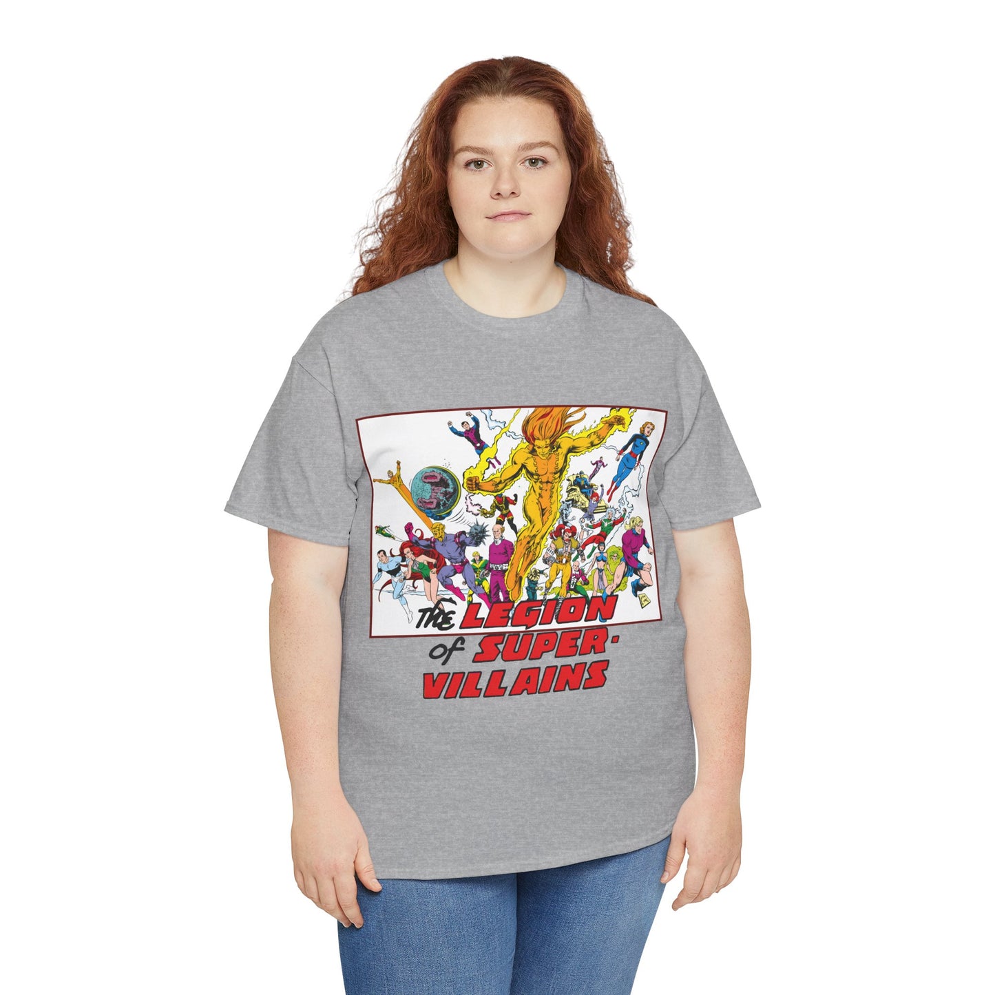 Legion of Super-Villains T-Shirt - Steve Lightle Art - LOSH, Legion of Super-Heroes Foes - Saturn Queen, Tyr, Lightning Lord, Spider Girl, Cosmic King, Nemesis Kid - DC Comics