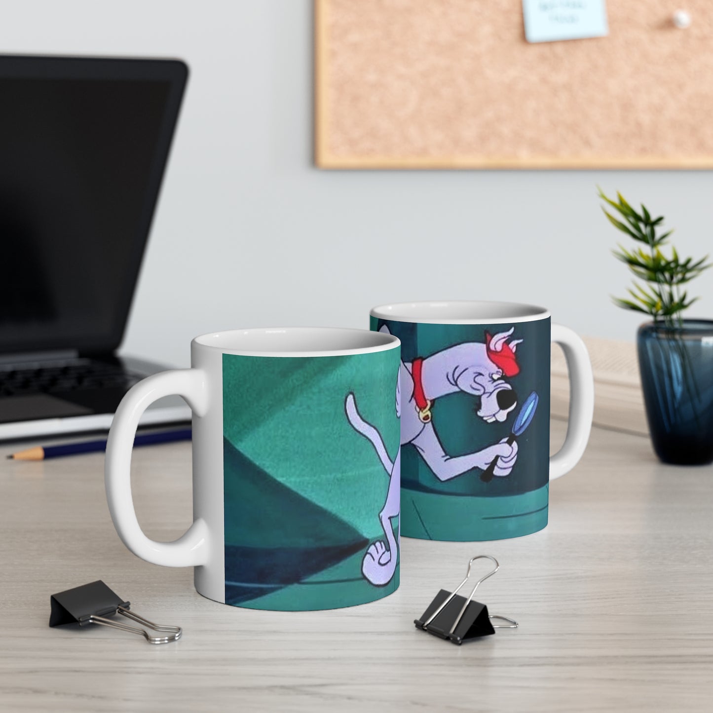Scooby Dum Coffee Mug, 11oz - Scooby Doo Cousin - Hanna-Barbera Cartoon 1970s - Mystery Inc - Beloved Character