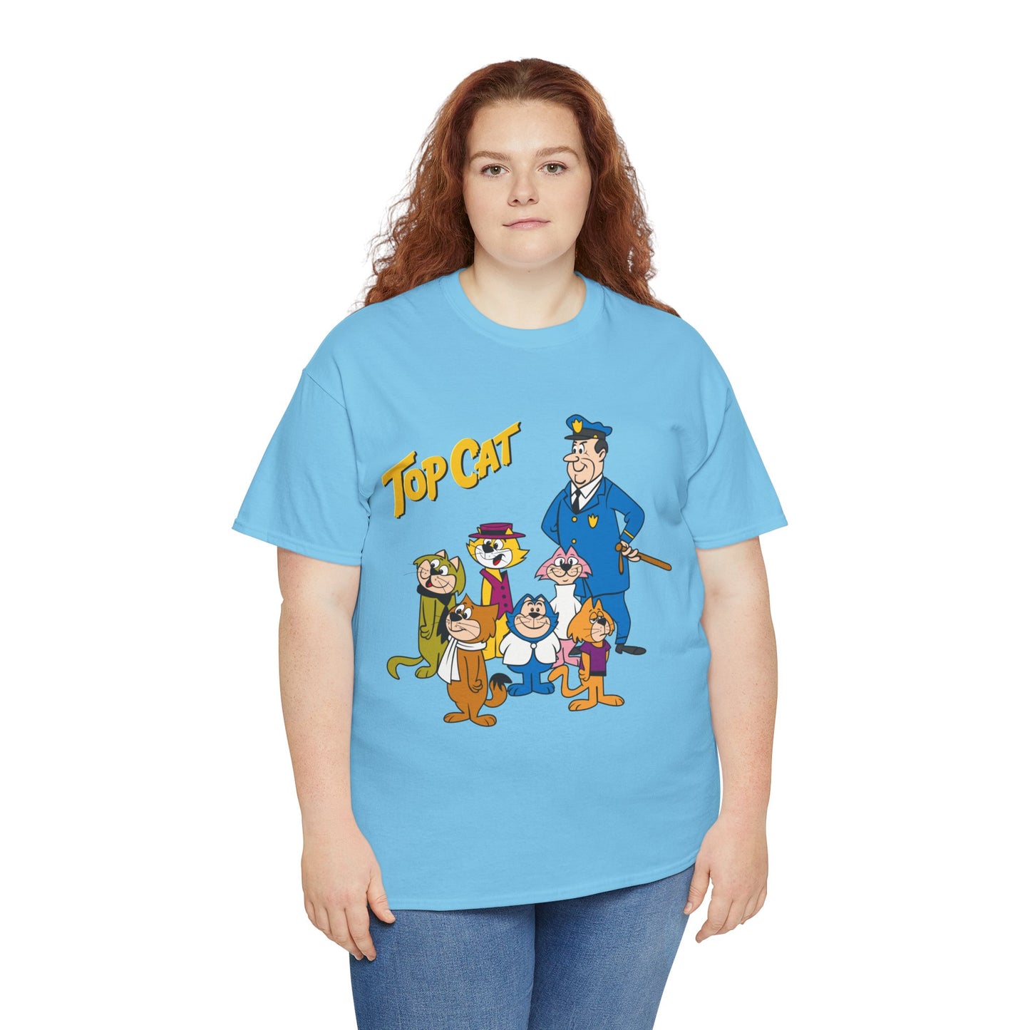 Top Cat & His Gang T-Shirt - Popular Hanna-Barbera 1960s TV Cartoon - Brain, Spook, Benny the Ball