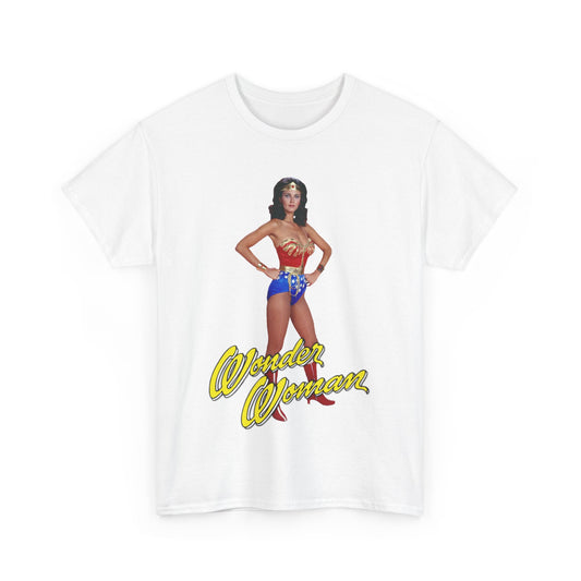 Wonder Woman T-Shirt - Lynda Carter - Popular 1970s CBS TV Show - DC Comics Character - Diana Prince, Paradise Island