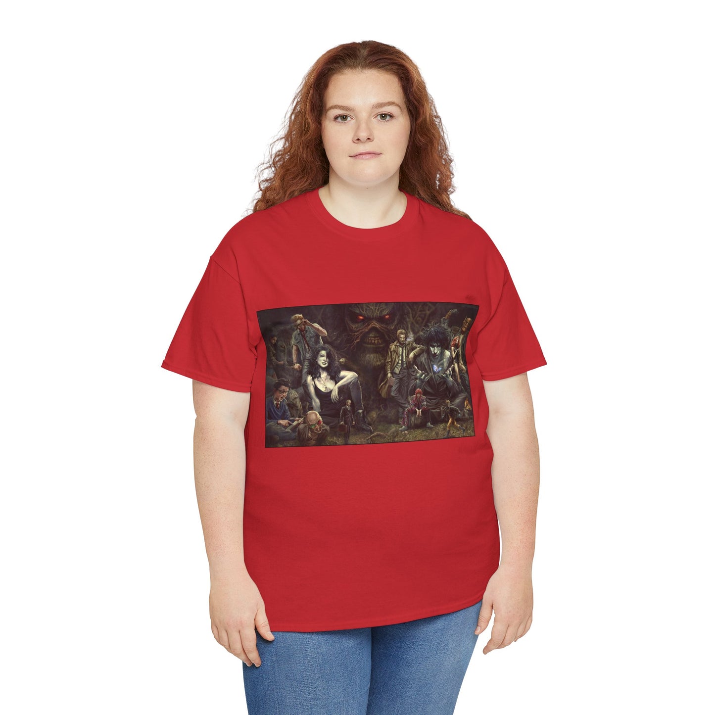 Vertigo Poster T-Shirt - Lee Bermejo Art - Swamp Thing, Sandman, Death, Spider Jerusalem, Shade - DC Comics