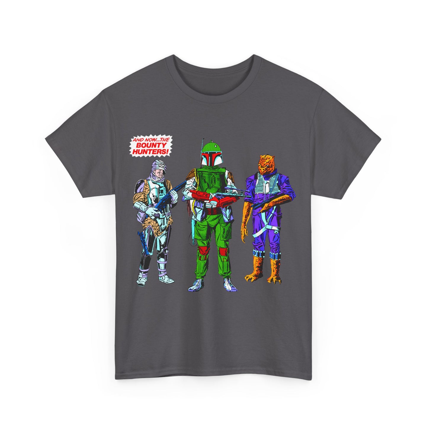 Boba Fett, Bossk, Dengar T-Shirt - Star Wars Bounty Hunters from Empire Strikes Back - Marvel Comics 1980s Art - Alternate Colors