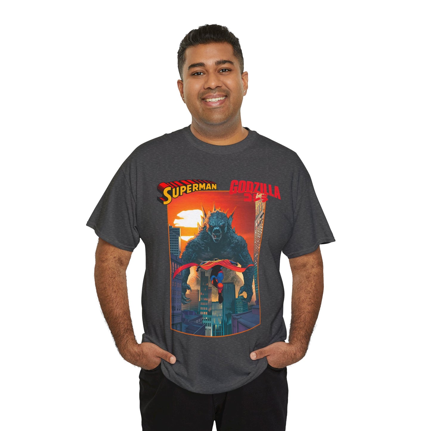 Superman Vs Godzilla T-Shirt - DC Comics - Man of Steel Vs the King of the Monsters