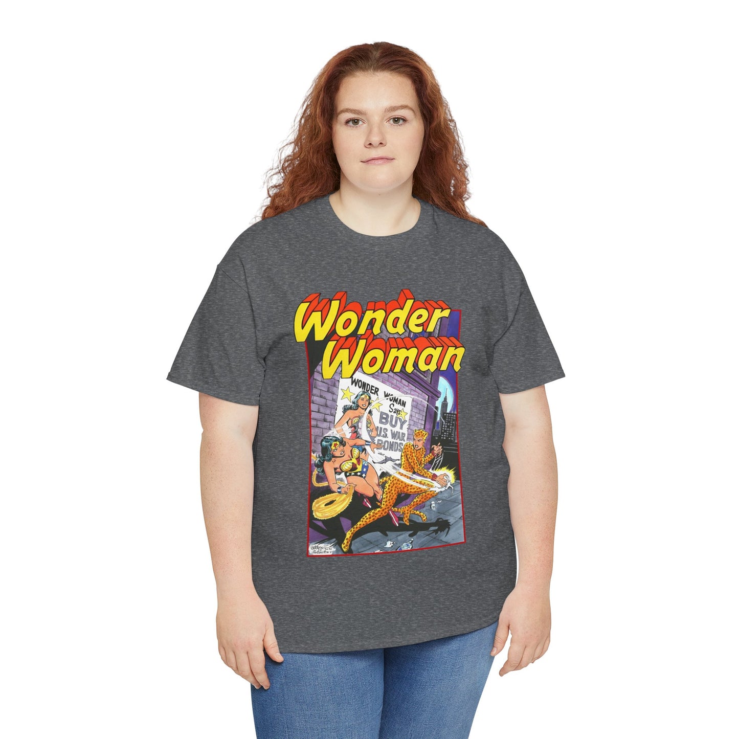 Wonder Woman T-Shirt - José Luis García-López Art - Vs The Cheetah - Classic Bronze Age Art - DC Comics