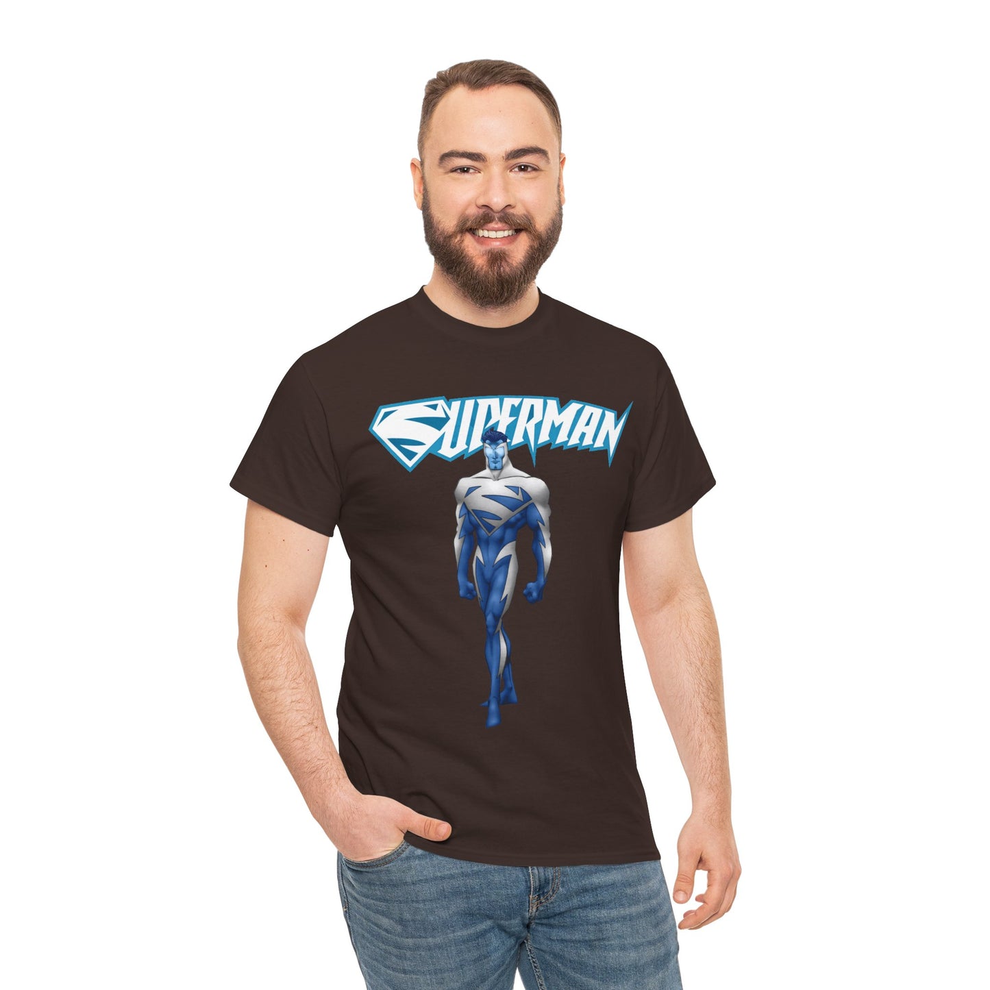 Superman T-Shirt - Clark Kent - Man of Steel - DC Comics - Electric Superman 1990s Storyline