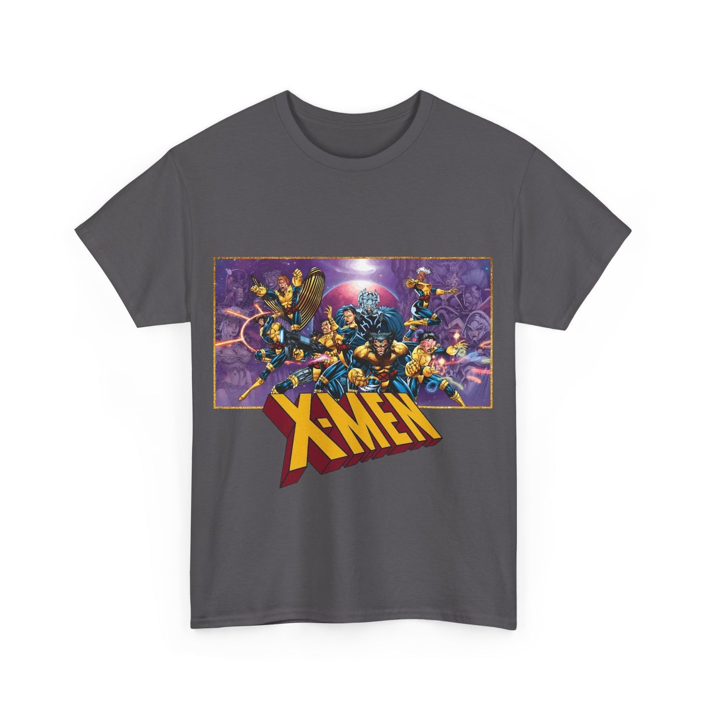 X-Men T-Shirt - Jim Lee Art - Wolverine, Storm, Gambit, Psylocke, Jubilee, Forge, Banshee - Marvel Comics Mutants