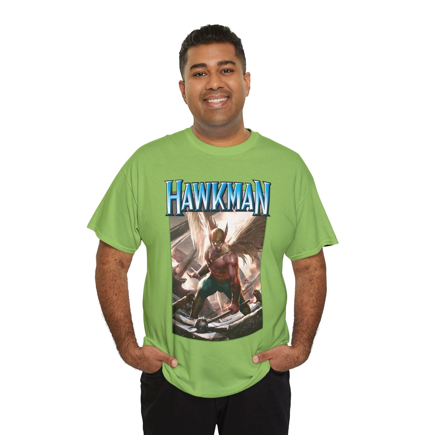 Hawkman T-Shirt - Lee Inhyuk Art - Carter Hall - JLA Member - Nth Metal - Thanagar - DC Comics