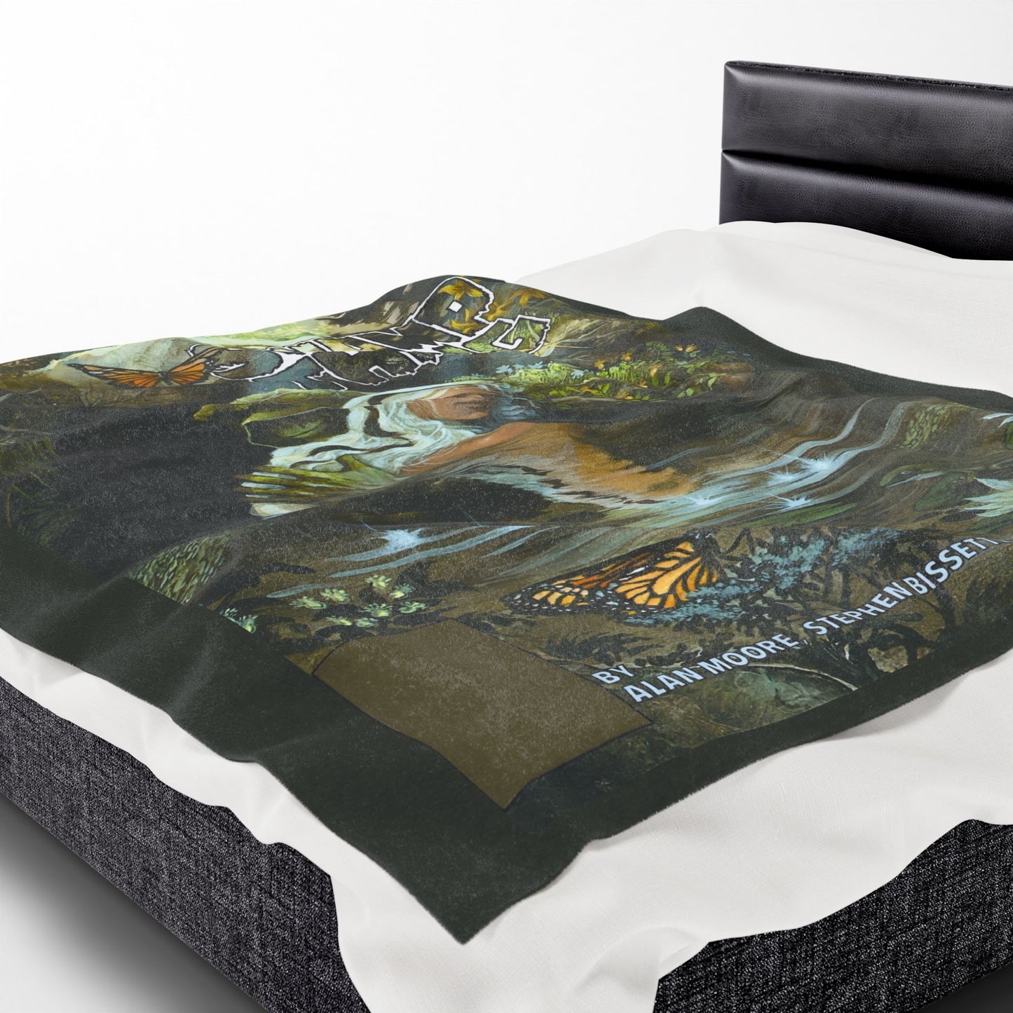 Swamp Thing Velveteen Plush Blanket 60x80" - John Totleben Art - Swamp Thing & Abby - DC Comics/Vertigo Comics Cover Art